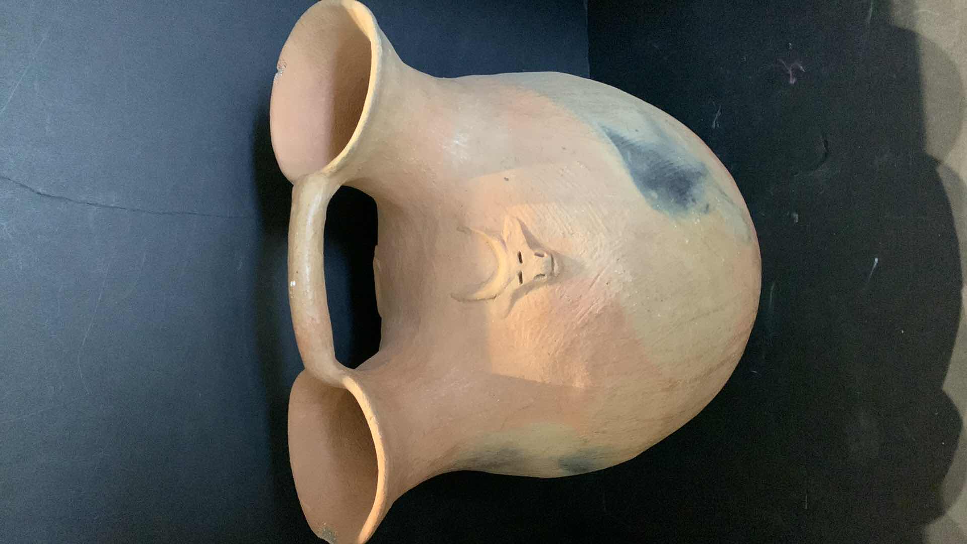 Photo 1 of MEXICAN BURNISHED CLAY FOLK ART POTTERY, H18”