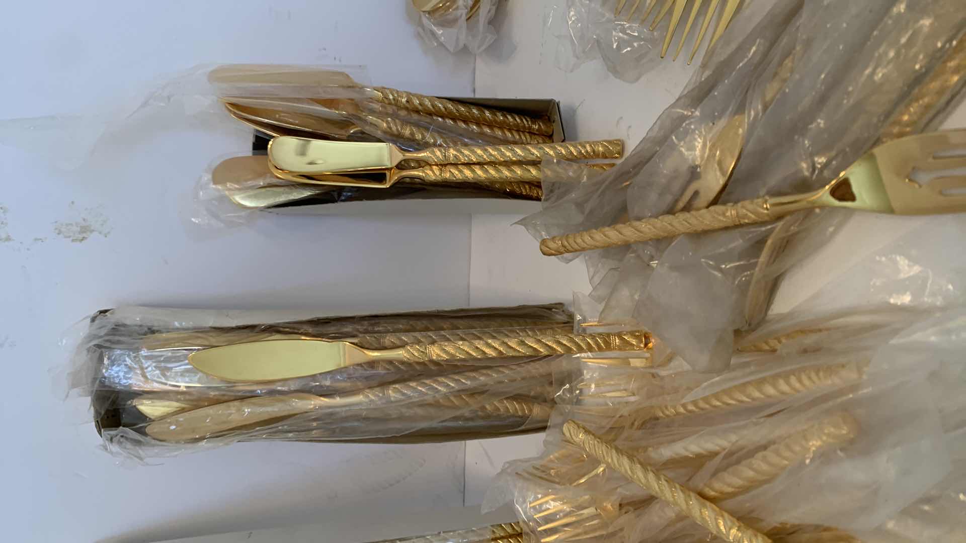 Photo 1 of 85 PIECE ASSORTMENT OF GOLD TABLEWARE