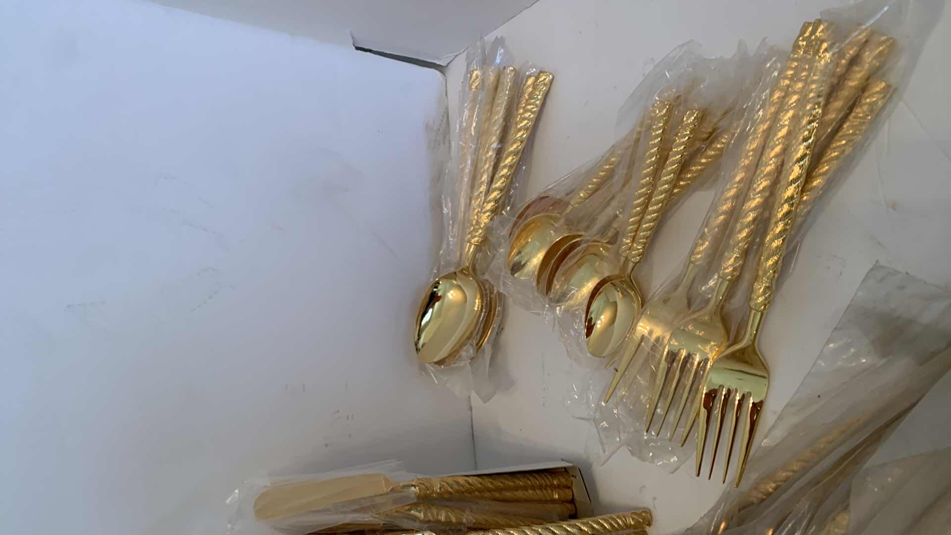 Photo 1 of 85 PIECE ASSORTMENT OF GOLD TABLEWARE