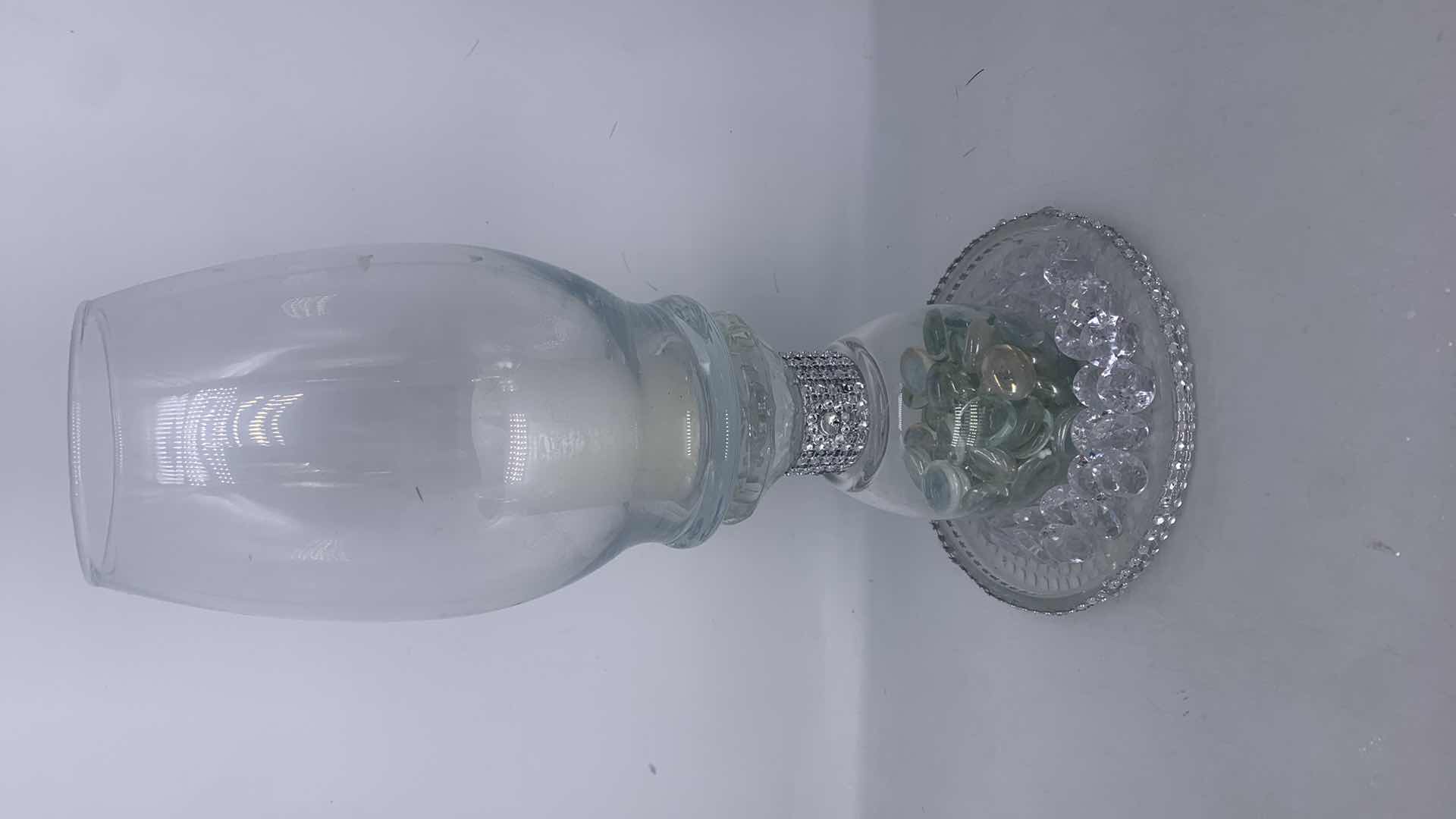 Photo 2 of 8 PIECE GLASS AND CRYSTAL CANDLE HOLDER ASSORTMENT