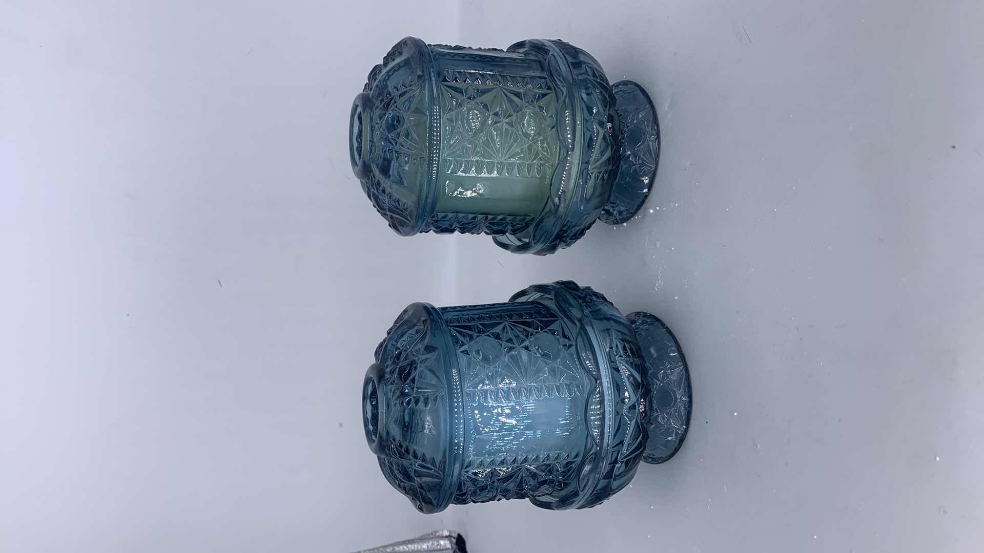 Photo 1 of 5 PIECE GLASS AND CRYSTAL CANDLE HOLDER ASSORTMENT