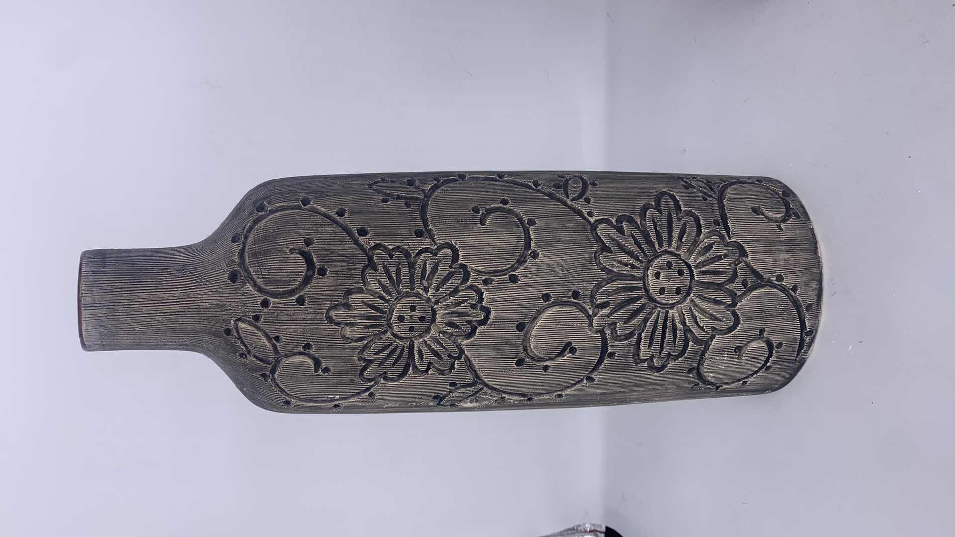 Photo 1 of 3 CERAMIC VASES TALLEST H14”