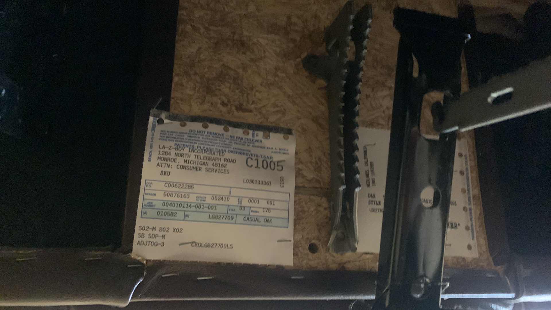 Photo 1 of LAZY BOY BROWN 100% LEATHER SWIVEL ROCKER/RECLINER