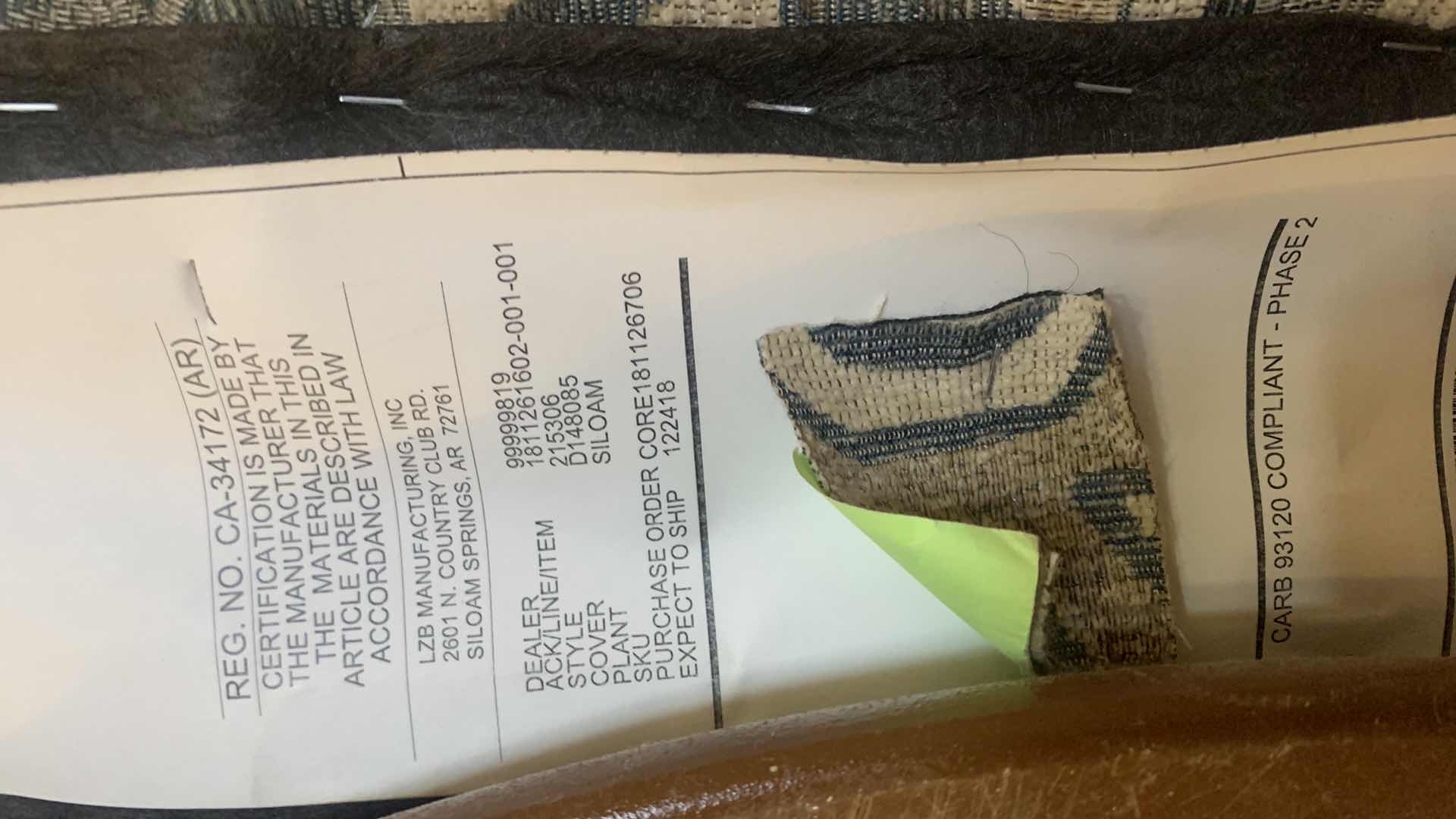 Photo 5 of LAZY BOY UPHOLSTERED FRESCO SWIVEL CHAIR