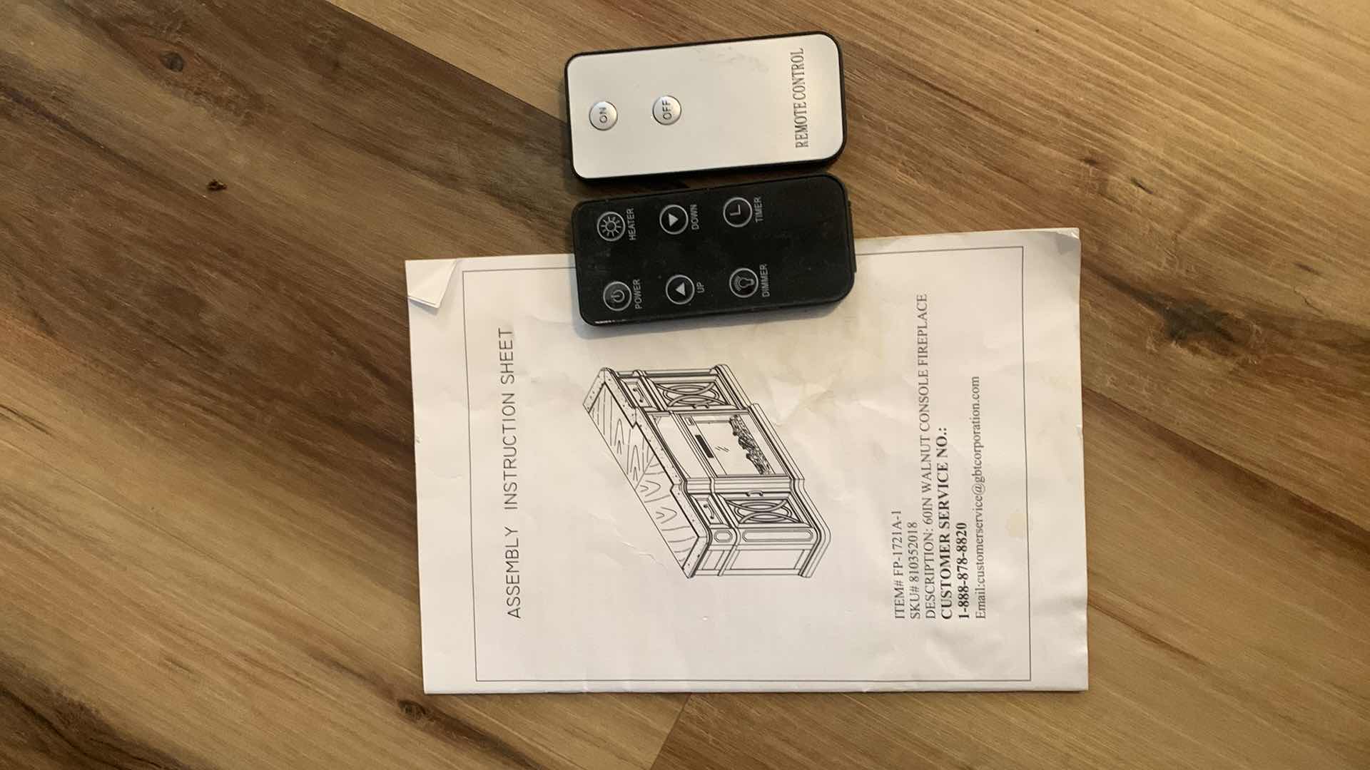 Photo 1 of FIREPLACE  AND ENTERTAINMENT CABINET (CONTENTS, TV NOT INCLUDED) WORKS 60” x 16” x 36”