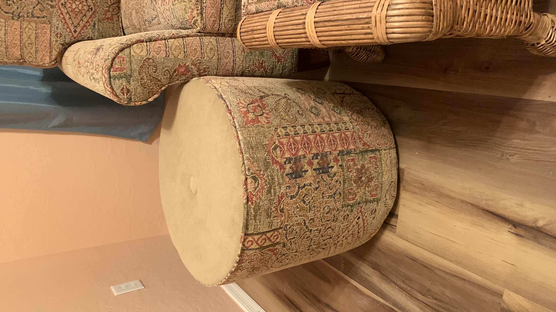 Photo 1 of VINTAGE CHAIR, OTTOMAN AND SIDE TABLE