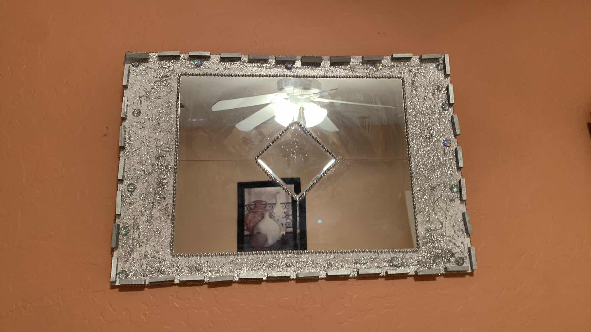 Photo 1 of THREE MIRRORED WALL DECOR, LARGEST 30” x 21”