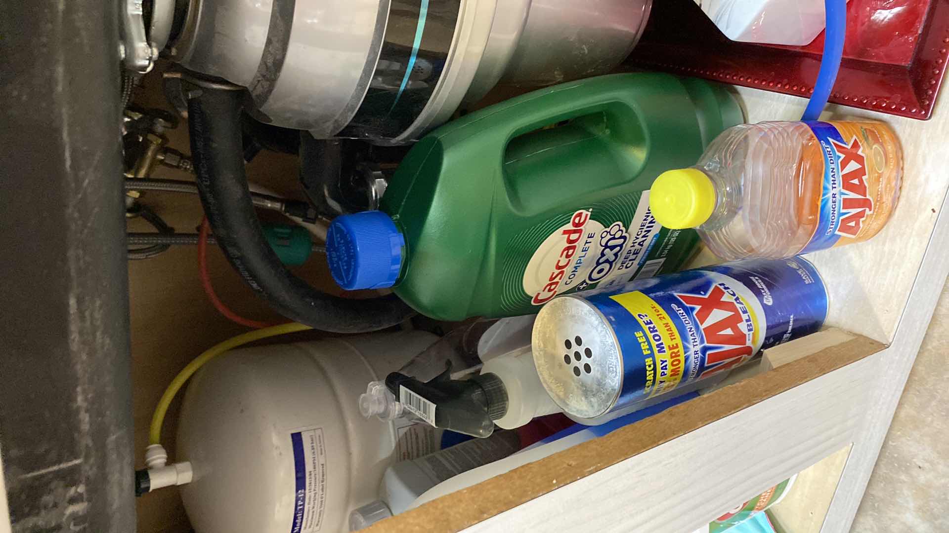 Photo 1 of CONTENTS OF CABINET CLEANING SUPPLIES