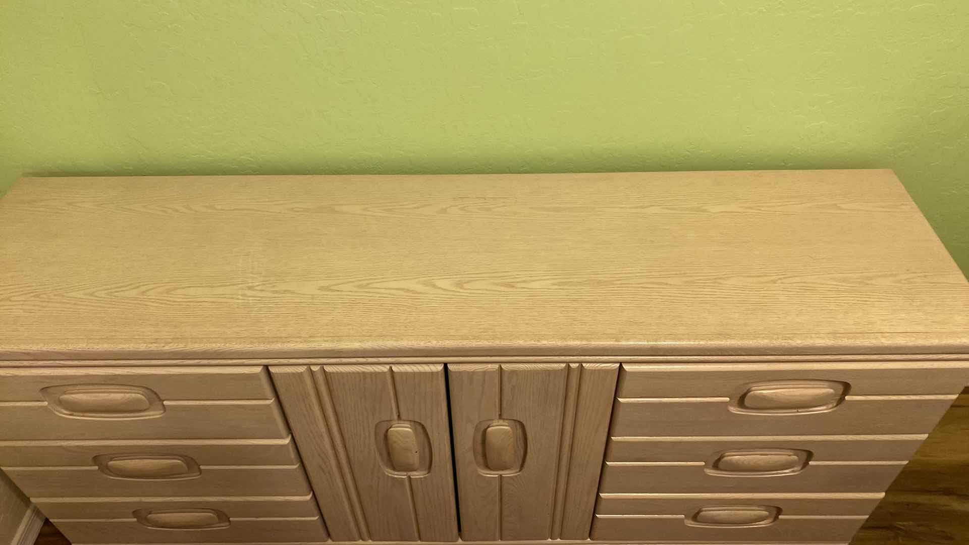 View 5 of PALLISER LIGHT BLONDE OAK WOOD DRESSER 70” X 18” H30”