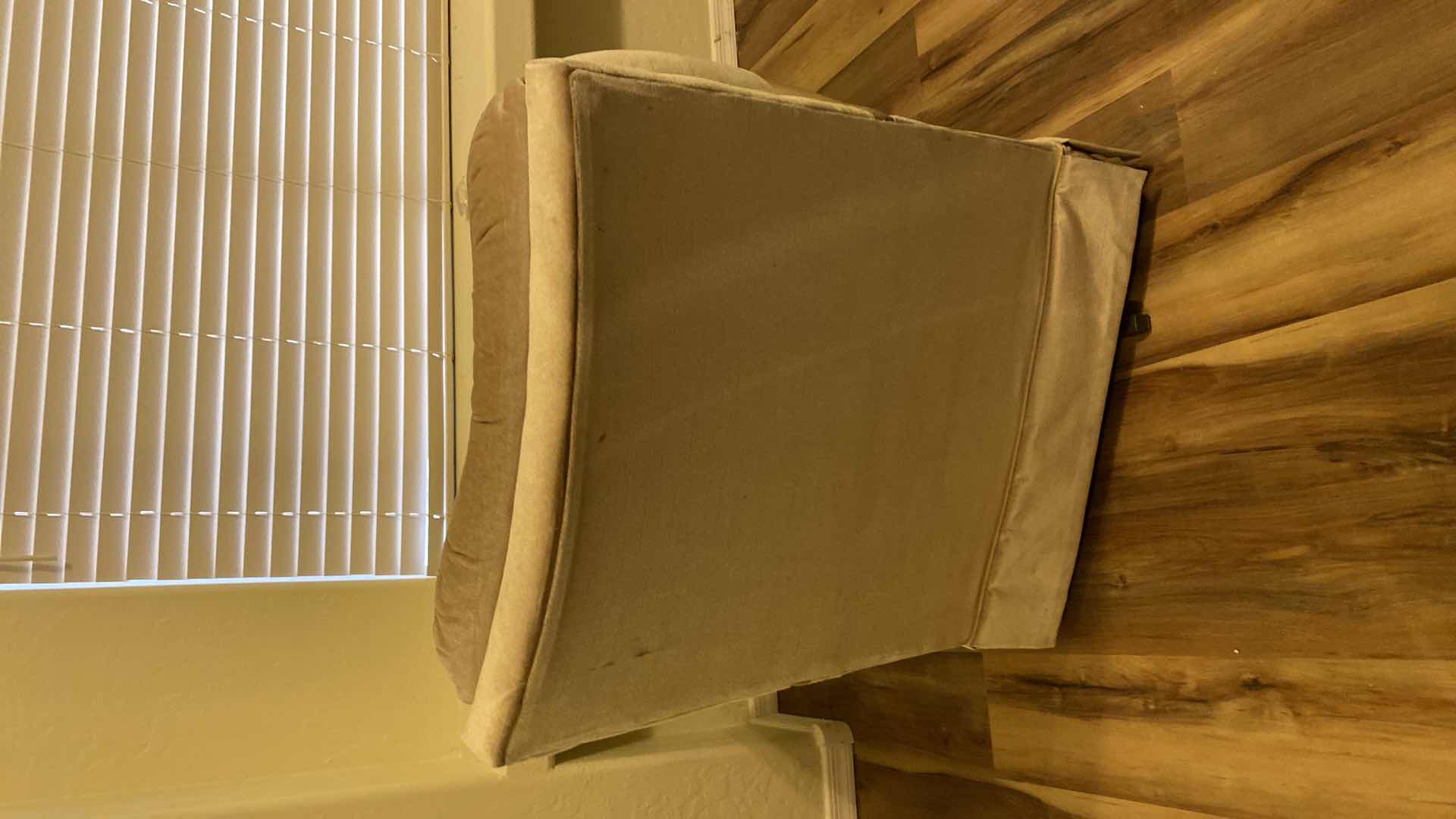 Photo 1 of OCCASIONAL SWIVEL ROCKING CHAIR AND OTTOMAN NEUTRAL COLOR