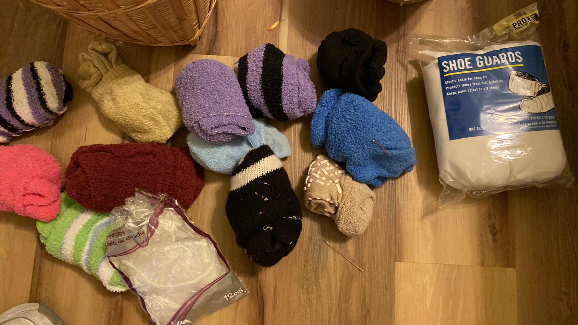 Photo 3 of BASKET, TRASH CAN WITH SLIPPER SOCKS AND SHOE GUARDS