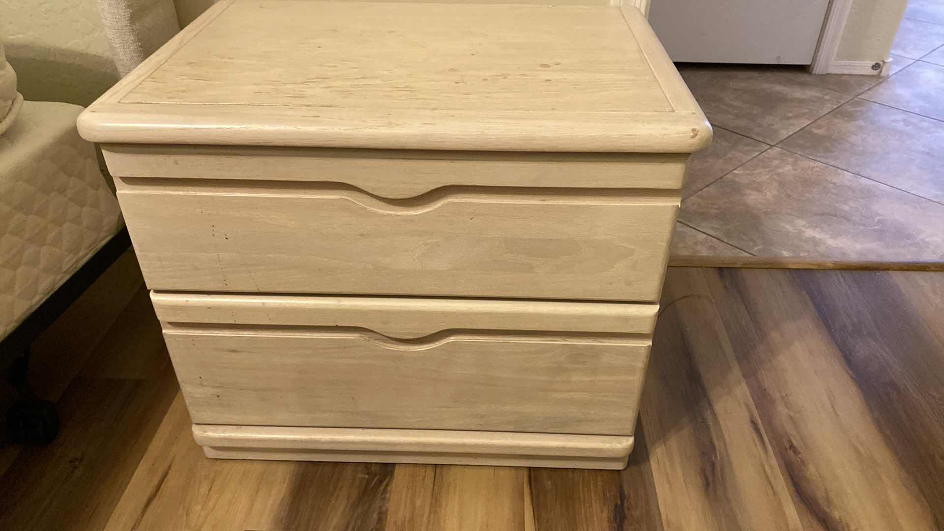 Photo 1 of BLONDE OAK NIGHT STAND 25” X 18” H21”