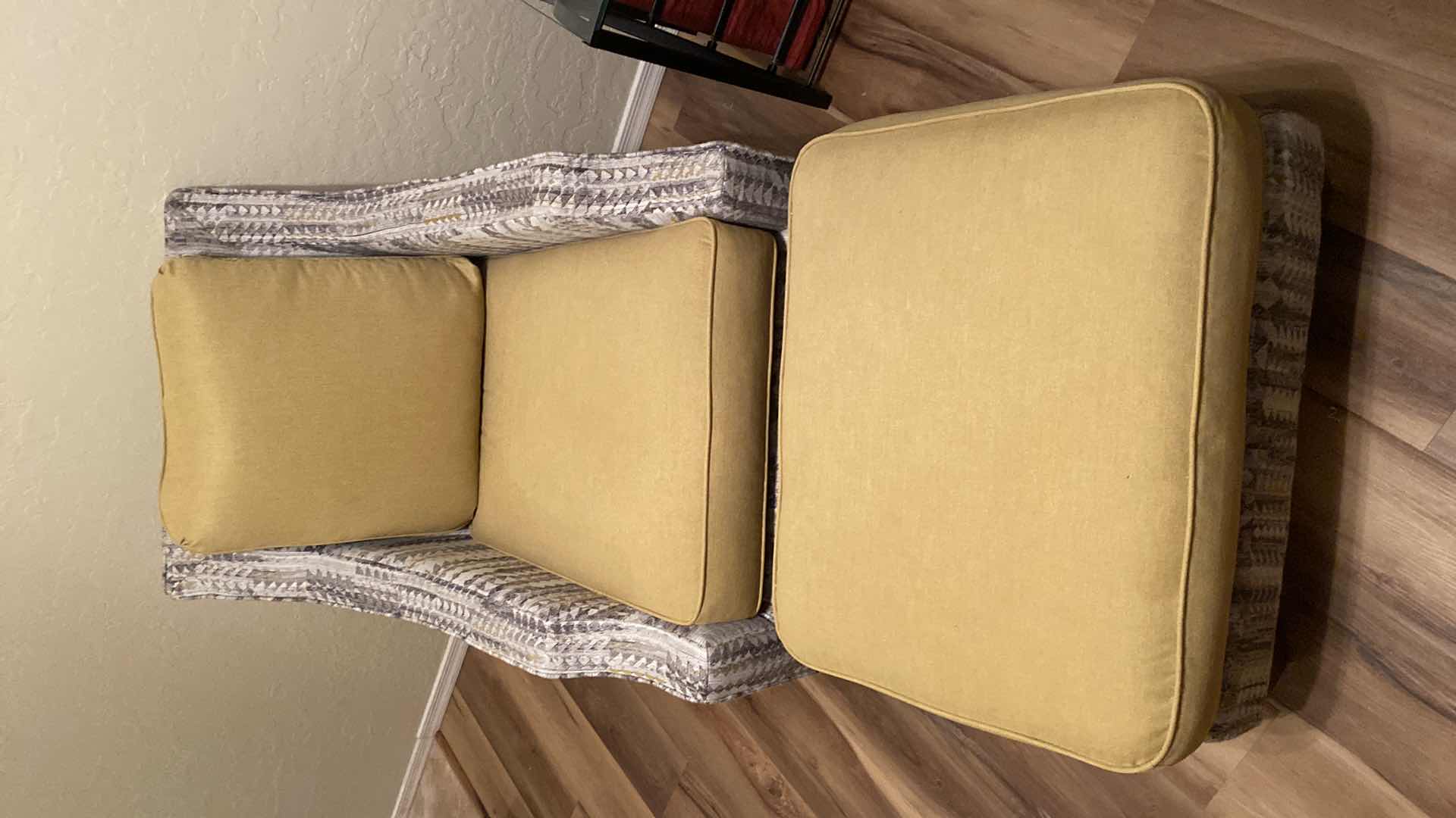 Photo 1 of LAZY BOX CHAIR AND OTTOMAN