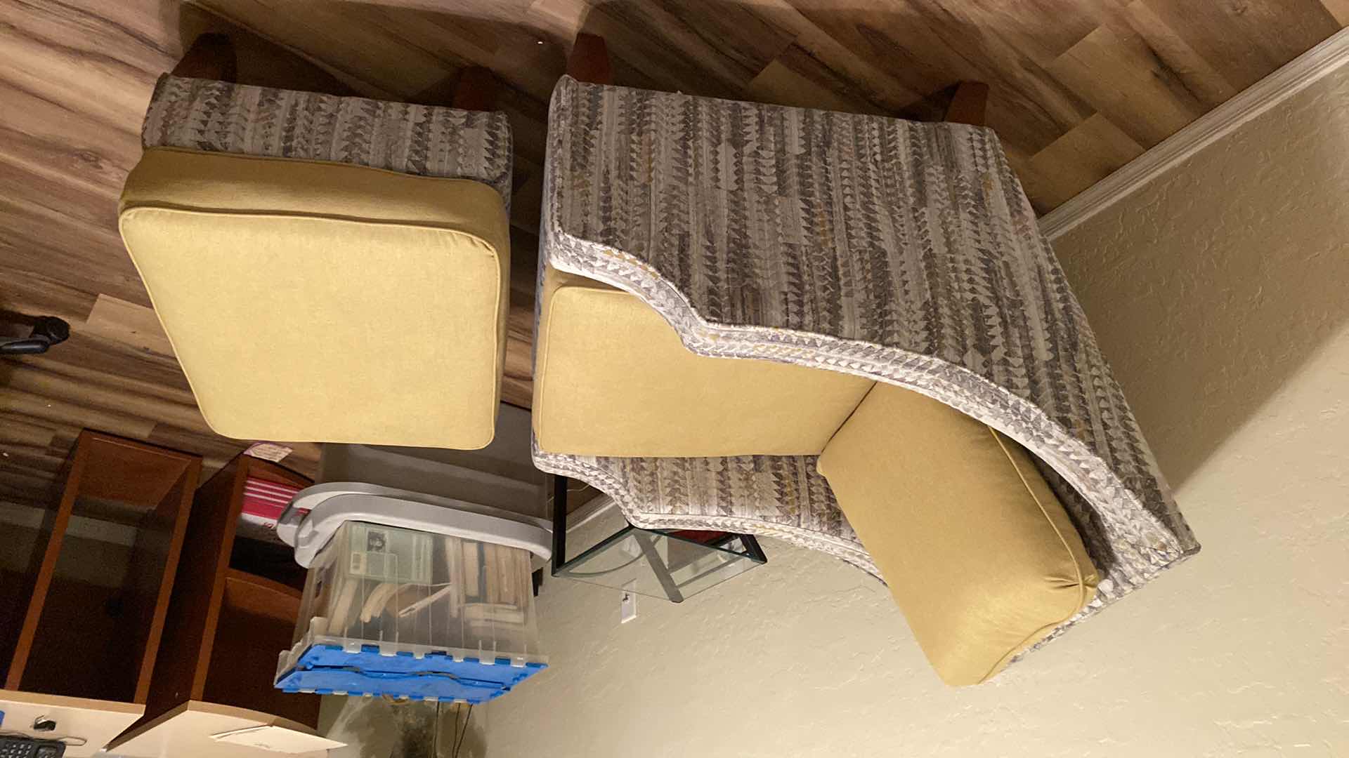 Photo 1 of LAZY BOX CHAIR AND OTTOMAN