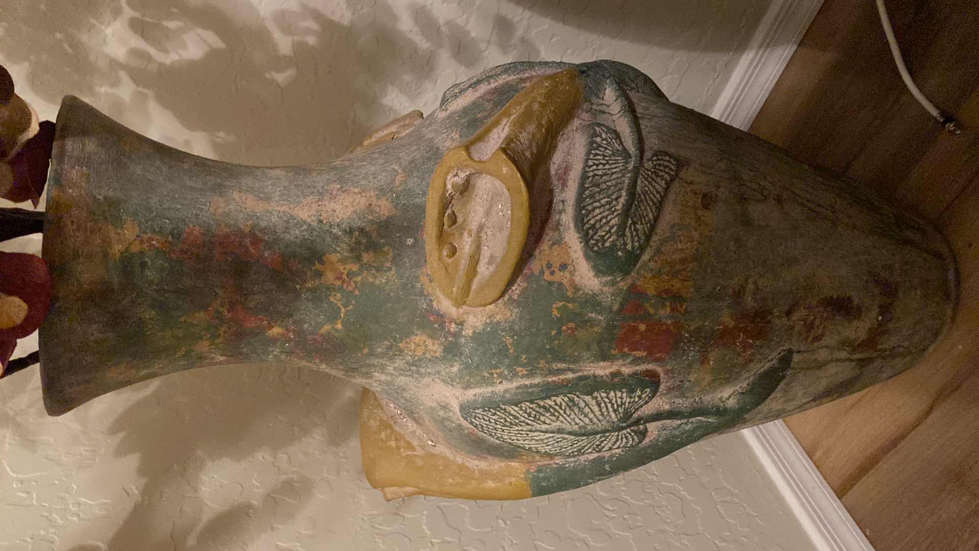 Photo 1 of VASE H31” INCLUDES FAUX FLOWERS