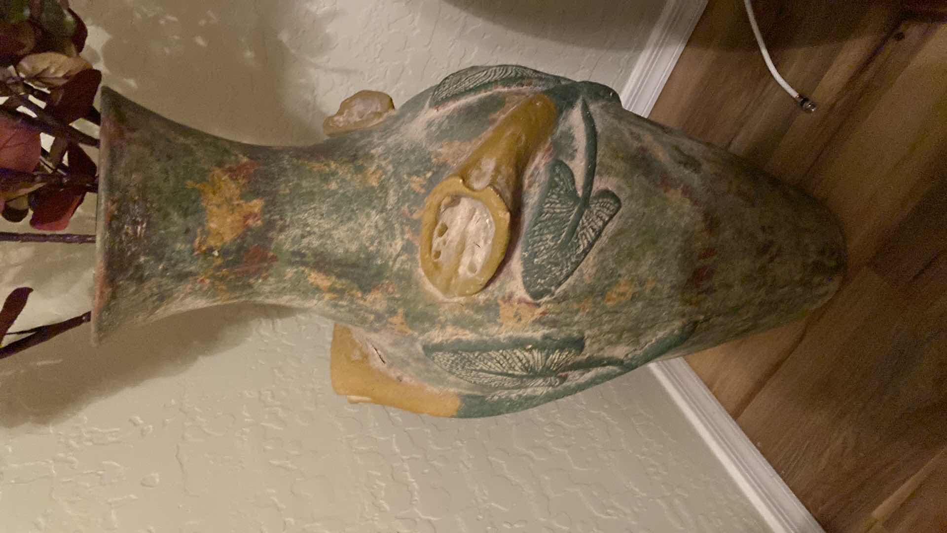 Photo 1 of VASE H31” INCLUDES FAUX FLOWERS