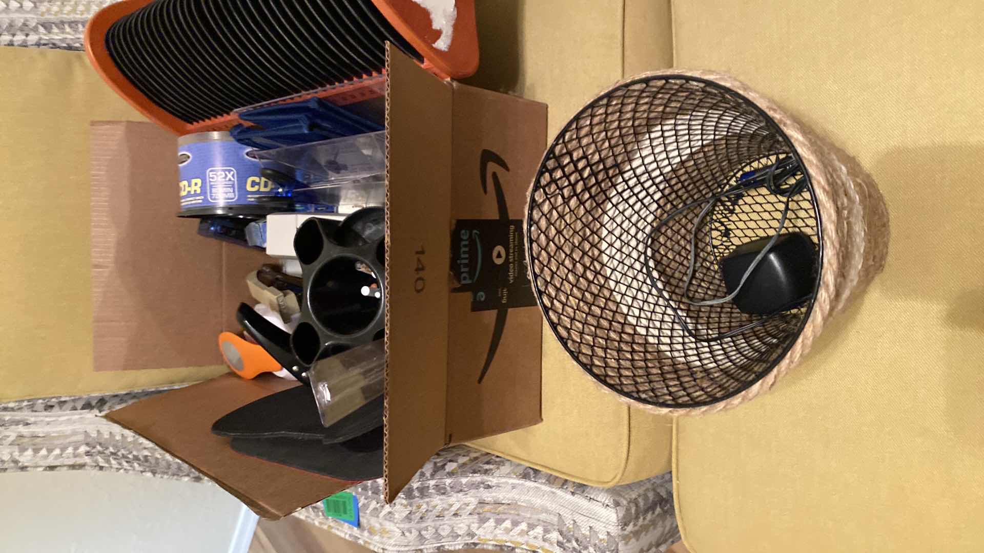 Photo 1 of BOX OF DESK AND OFFICE ACCESSORIES 31 DAY FILE