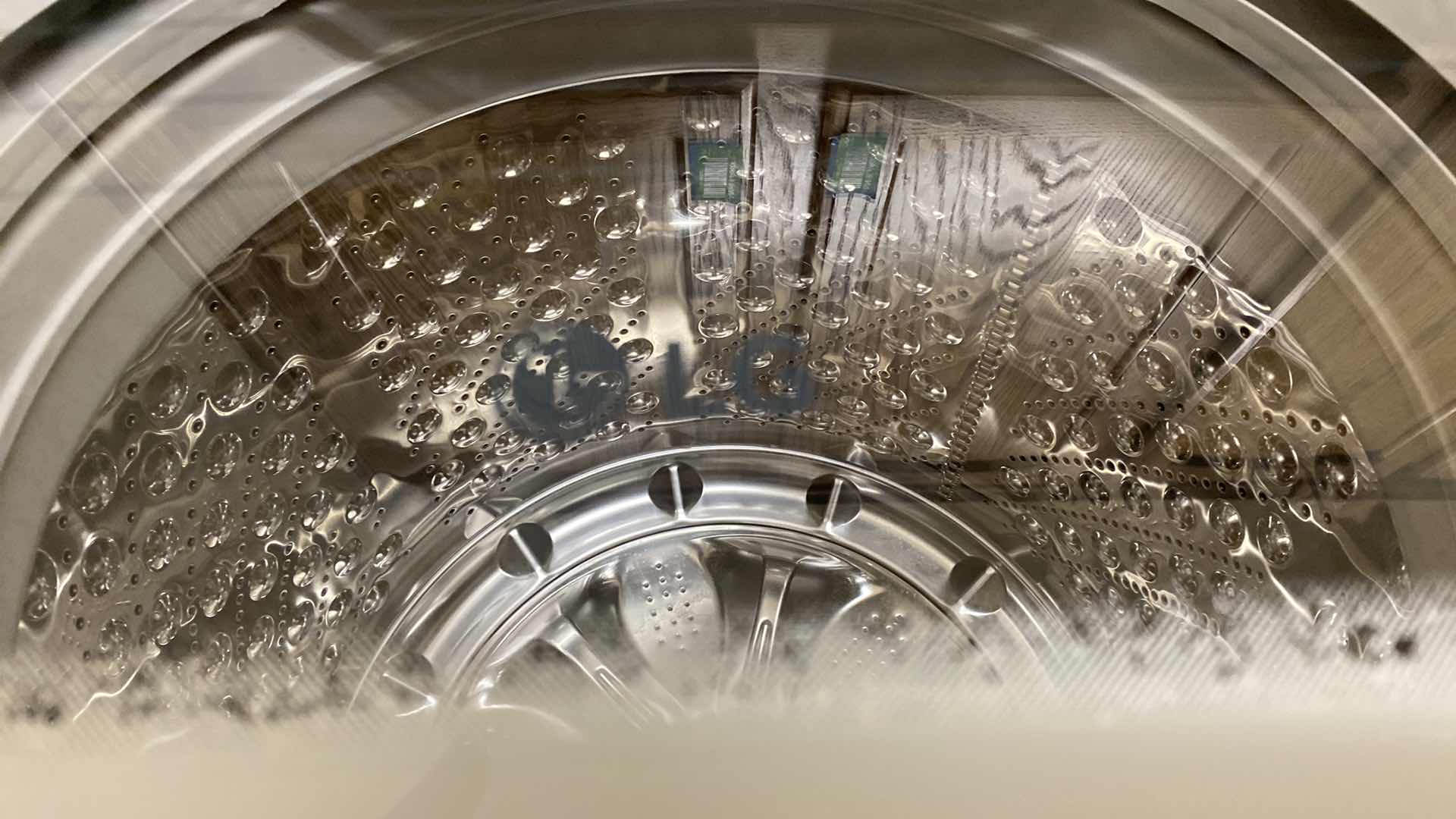 Photo 1 of LG TOP LOADER WASHING MACHINE MODEL WT1501CW (MATCHING GAS DRYER AVAILABLE SEPARATELY)