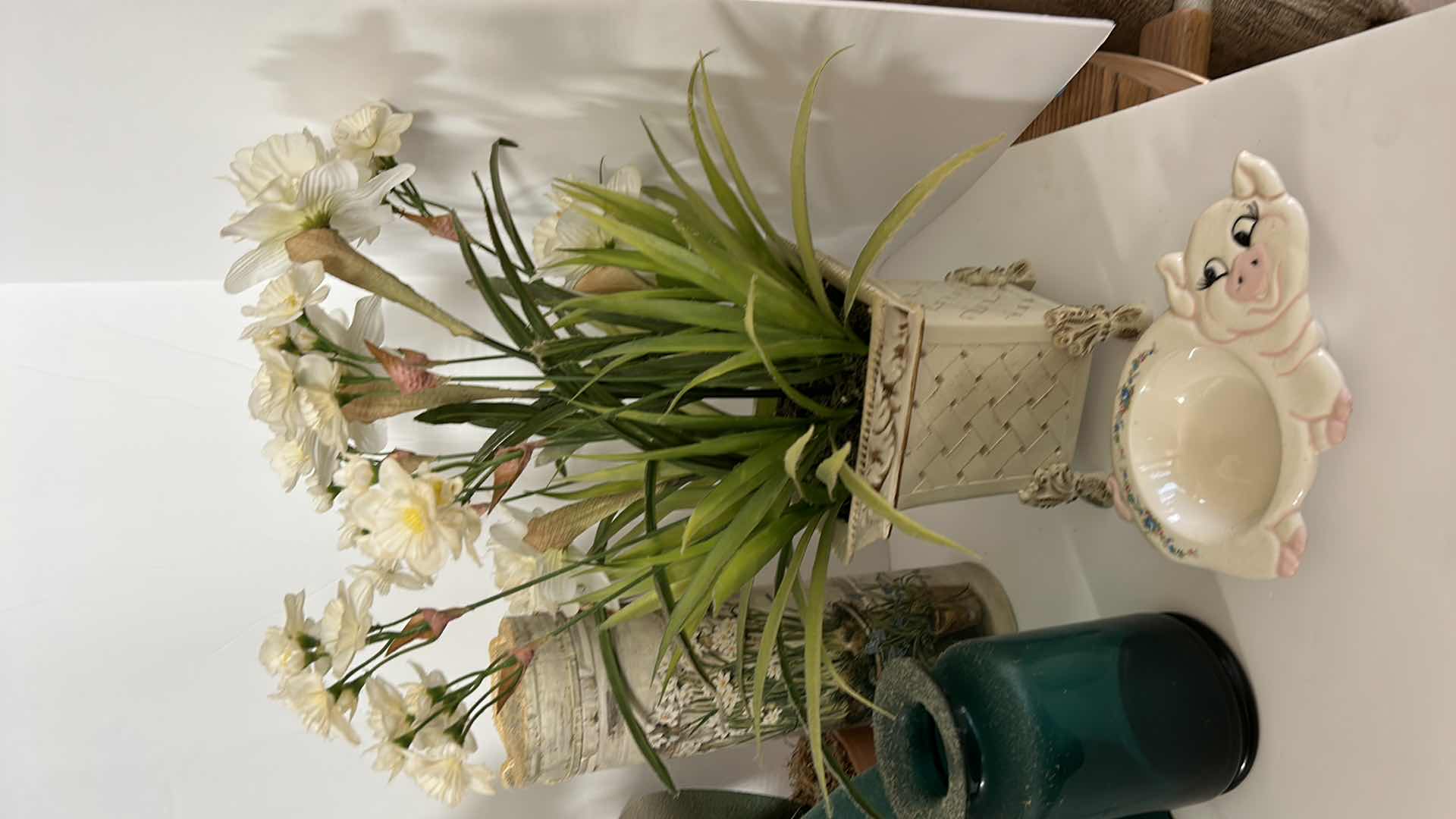 Photo 1 of HOME DECOR ASSORTMENT, VASES FAUX FLORAL ARRANGEMENTS AND MORE