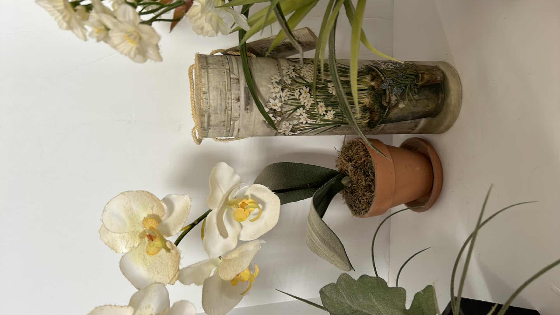 Photo 1 of HOME DECOR ASSORTMENT, VASES FAUX FLORAL ARRANGEMENTS AND MORE