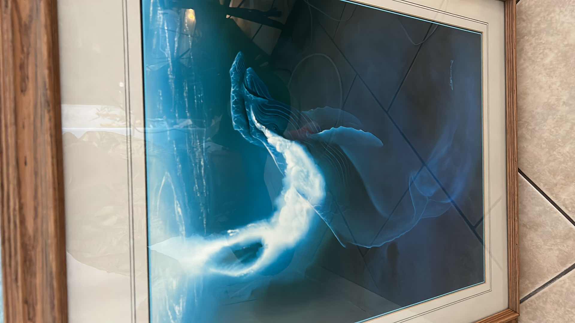 Photo 1 of ARTWORK, WOOD FRAMED LIMITED EDITION PRINTS, HAWAII 25” x 31” WHALE BY SUMMER