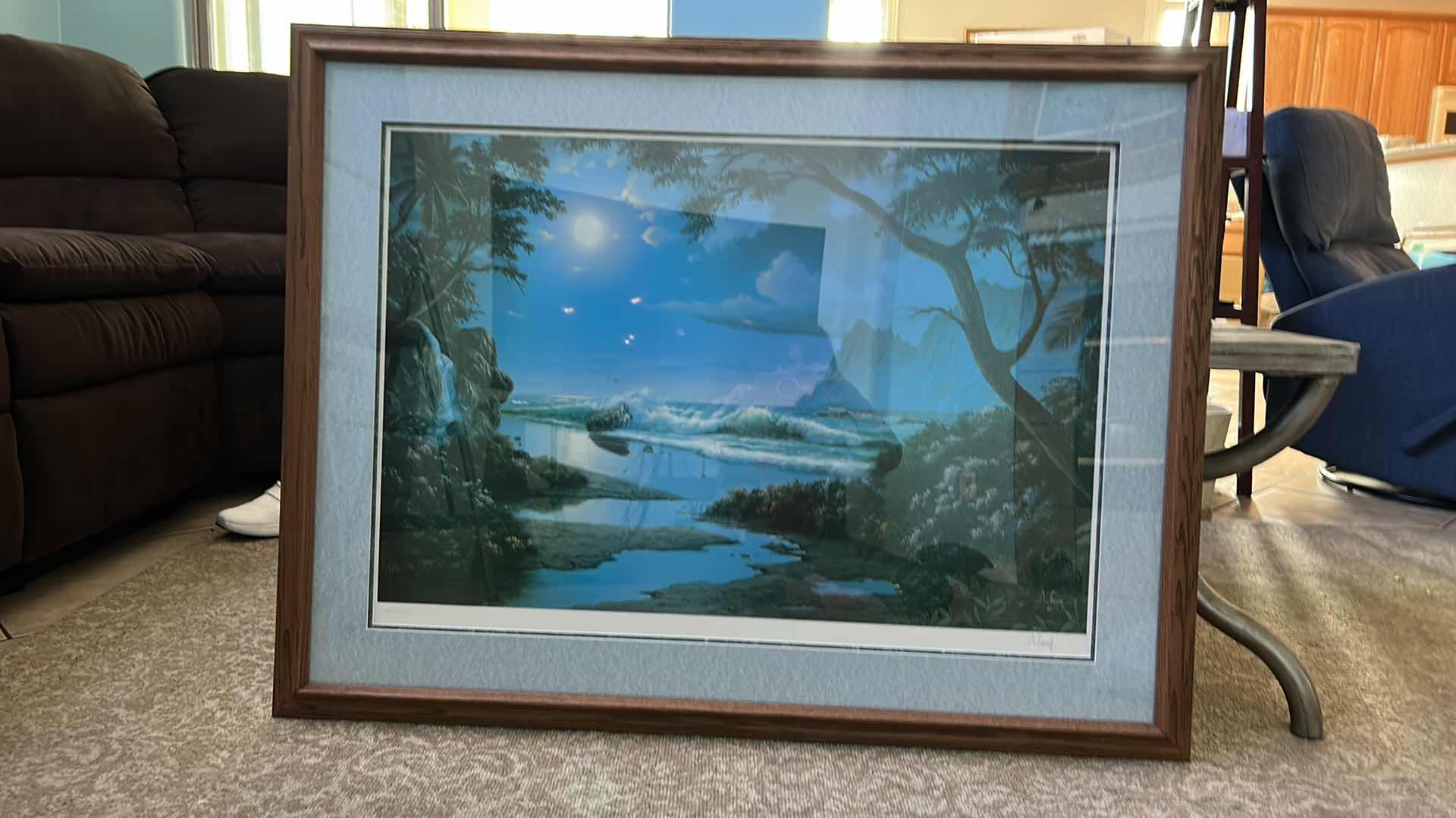 Photo 1 of ARTWORK, ARTIST SIGNED A CASAY WITH COA WOOD FRAMED LIMITED EDITION PRINTS, HAWAII 43 x 32.5