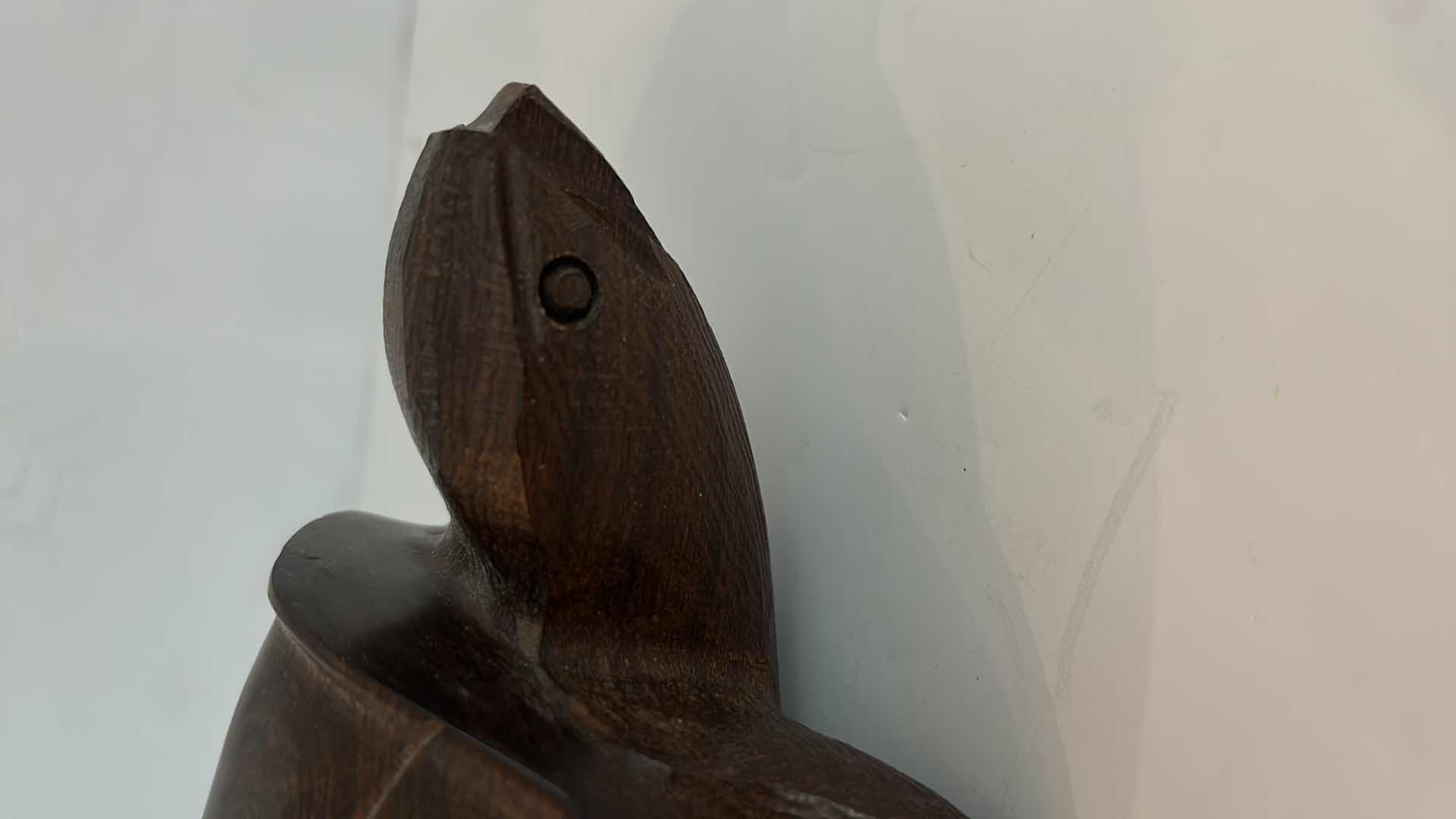 Photo 1 of 2 PIECE IRONWOOD SCULPTURES, TURTLE IS 10” x H4”