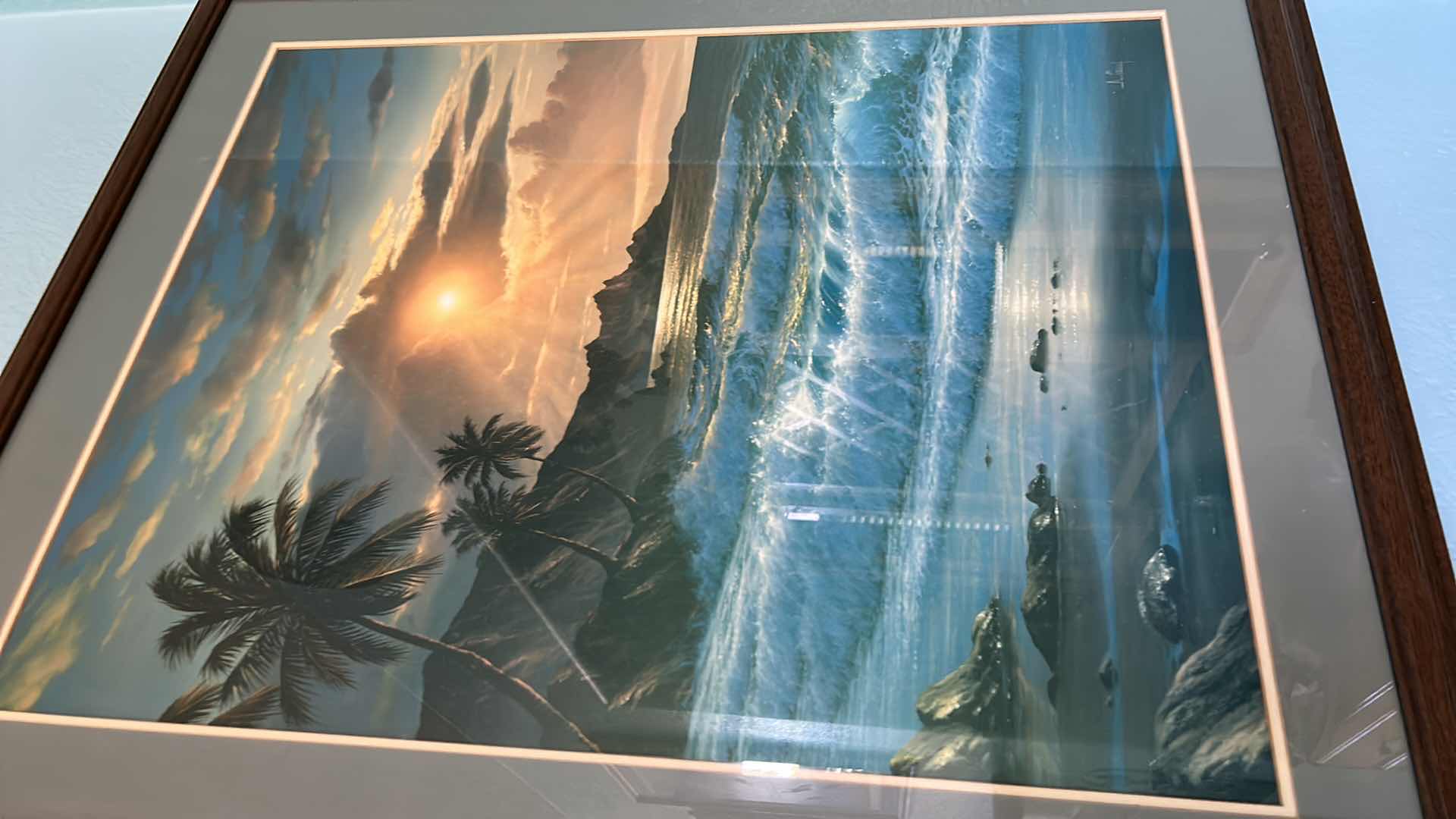 Photo 1 of ARTWORK, ARTIST SIGNED A CASAY WITH COA WOOD FRAMED LIMITED EDITION PRINTS, HAWAII 30”x 35.5”