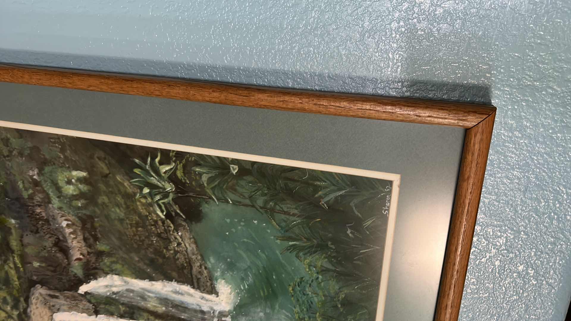 Photo 4 of ARTWORK, WOOD FRAMED TWIN FALLS PAINTING 21”
x 28”