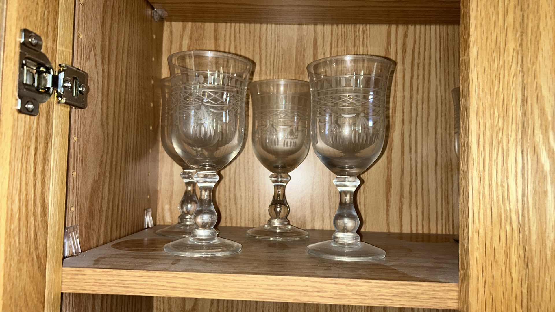 Photo 5 of CONTENTS OF CABINET- GLASSWARE STEMWARE DECANTER AND MORE