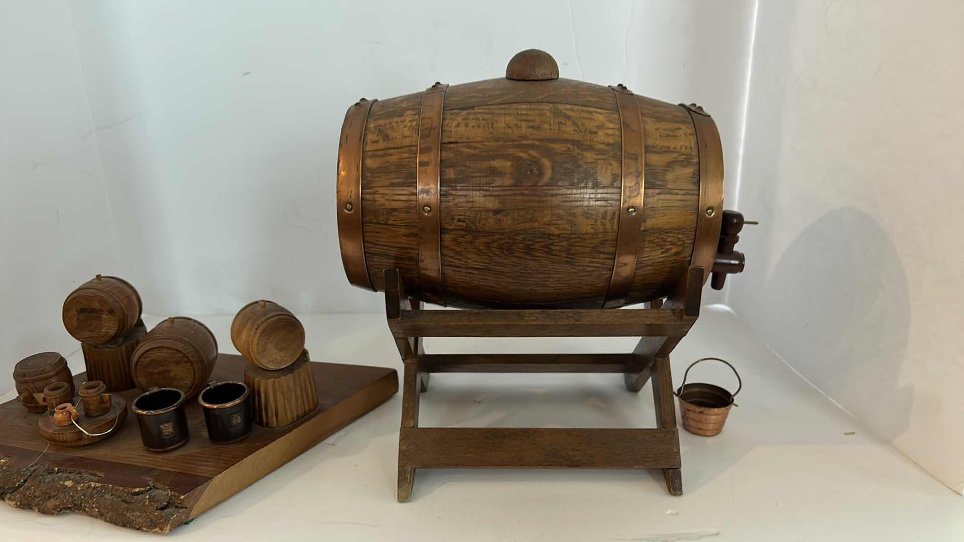 Photo 1 of BEER DECOR, WOOD AND BRASS , STEIN 7”x 9” H11”