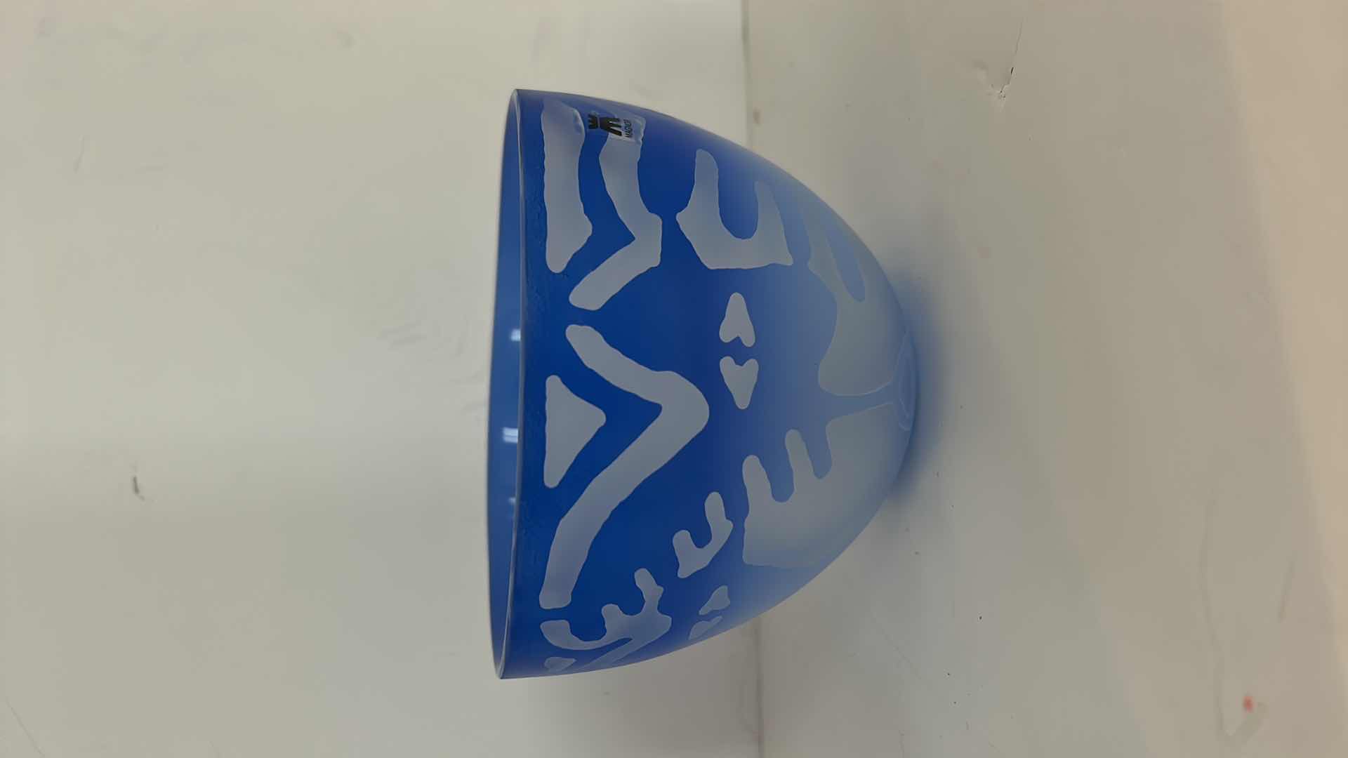 Photo 1 of MAGNOR BLUE GLASS BOWL FROM ITALY, $70, 6” x 4.5”