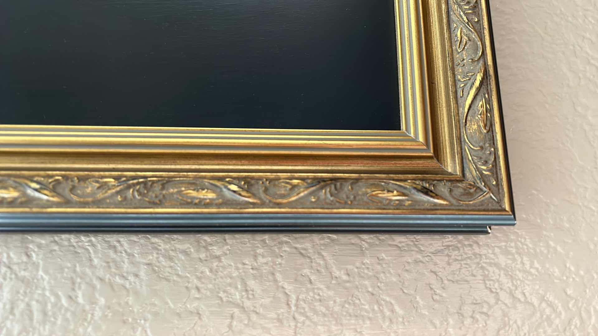 Photo 1 of ARTWORK, BLACK AND GOLD FRAMED ASIAN NEEDLEPOINT 32” x 41”