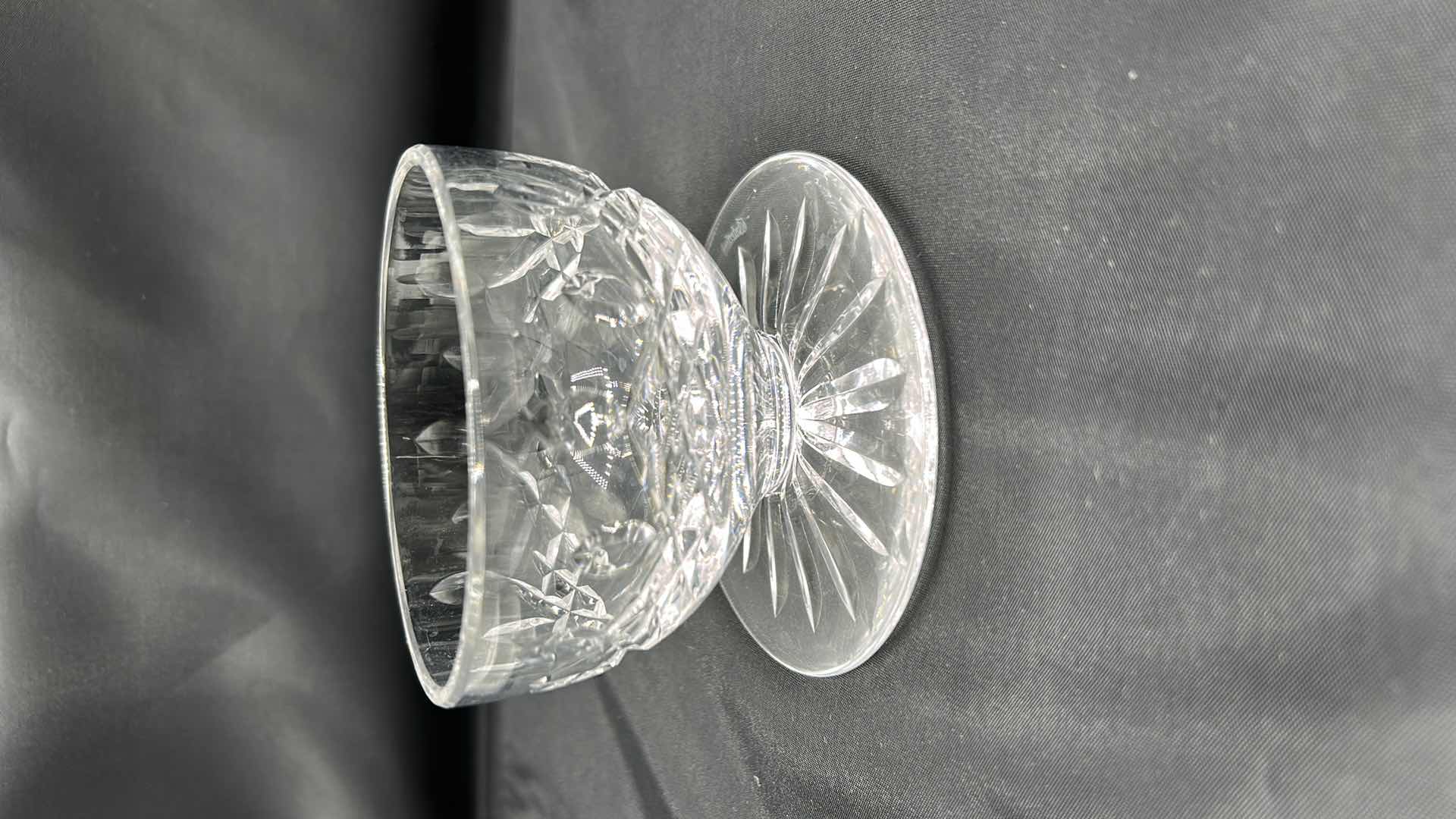 Photo 3 of 12 WATERFORD CUT CRYSTAL DESSERT GLASSES