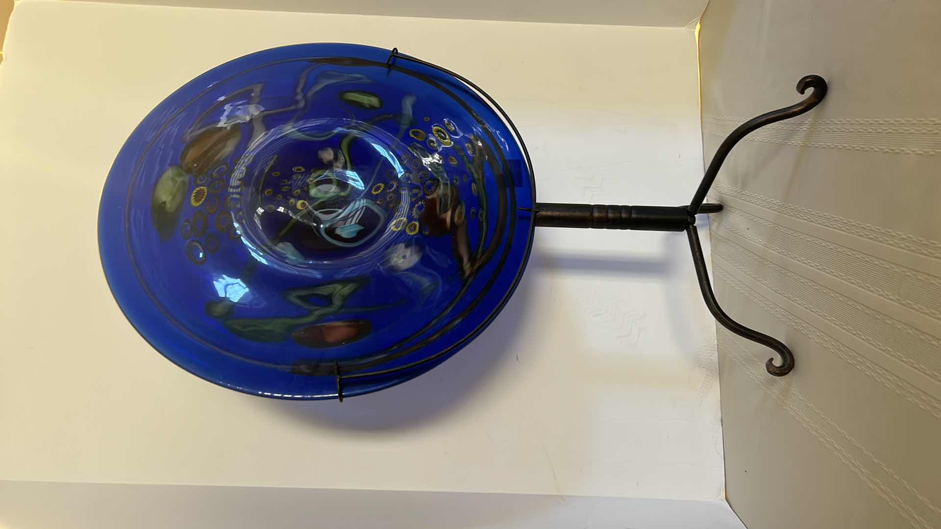 Photo 1 of HOME DECOR, METAL AND GLASS SCULPTURE 17” x 26”