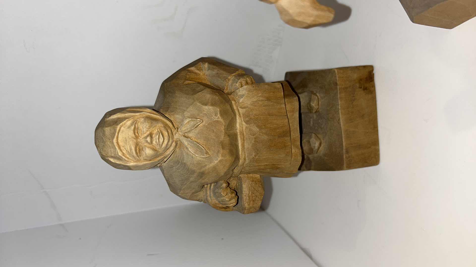 Photo 1 of 4 LATVIAN WOOD FOLK ART SCULPTURES