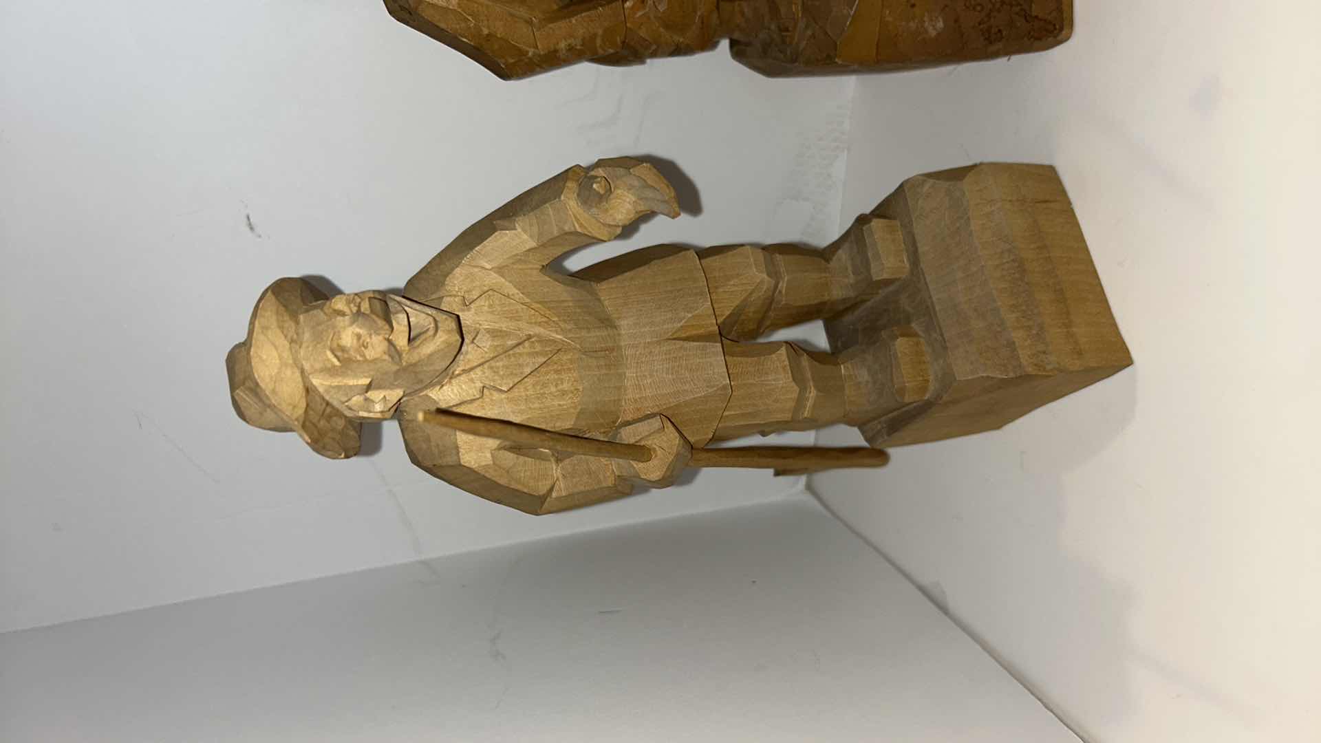 Photo 1 of 4 LATVIAN WOOD FOLK ART SCULPTURES