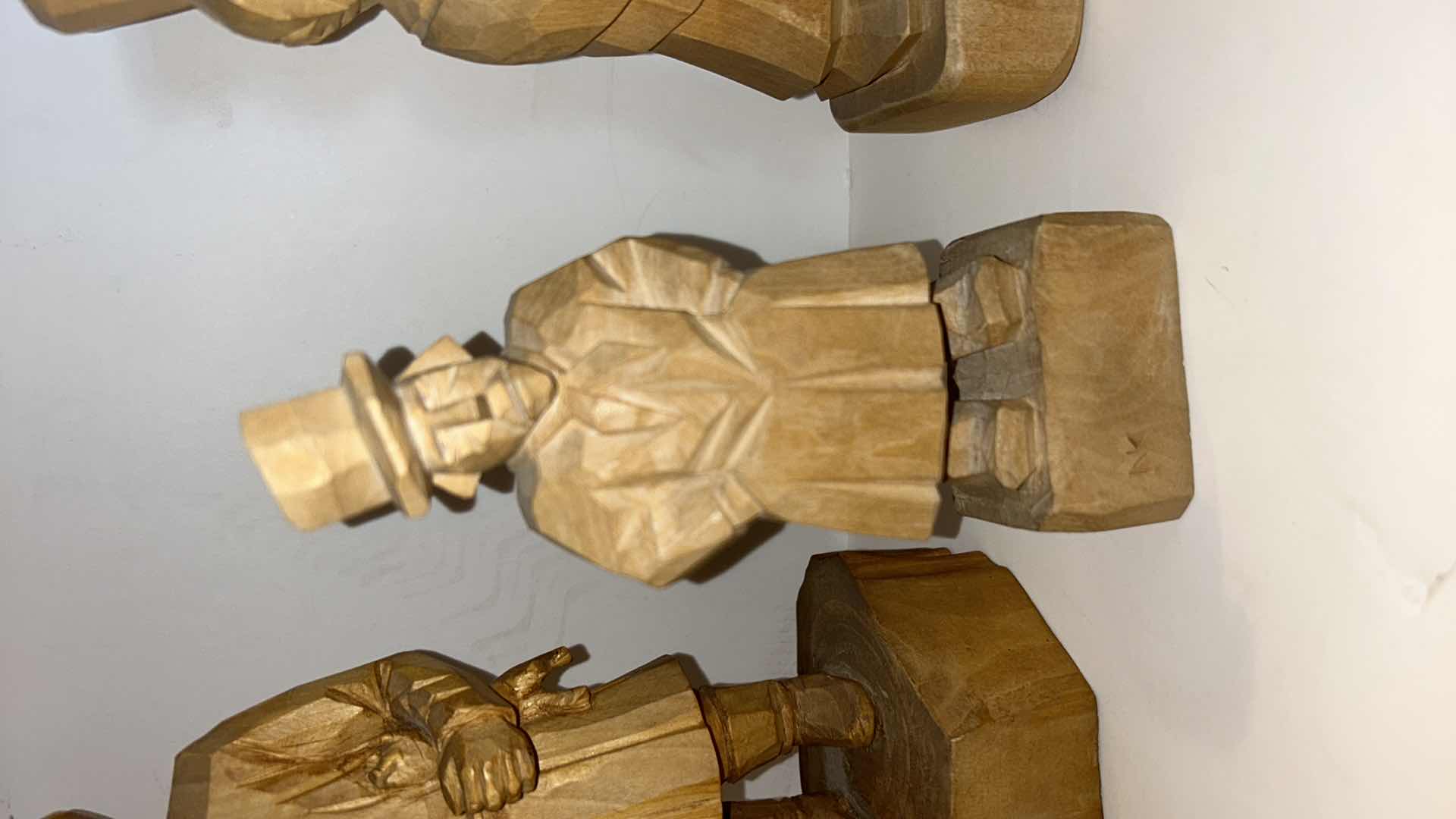 Photo 1 of 4 LATVIAN WOOD FOLK ART SCULPTURES