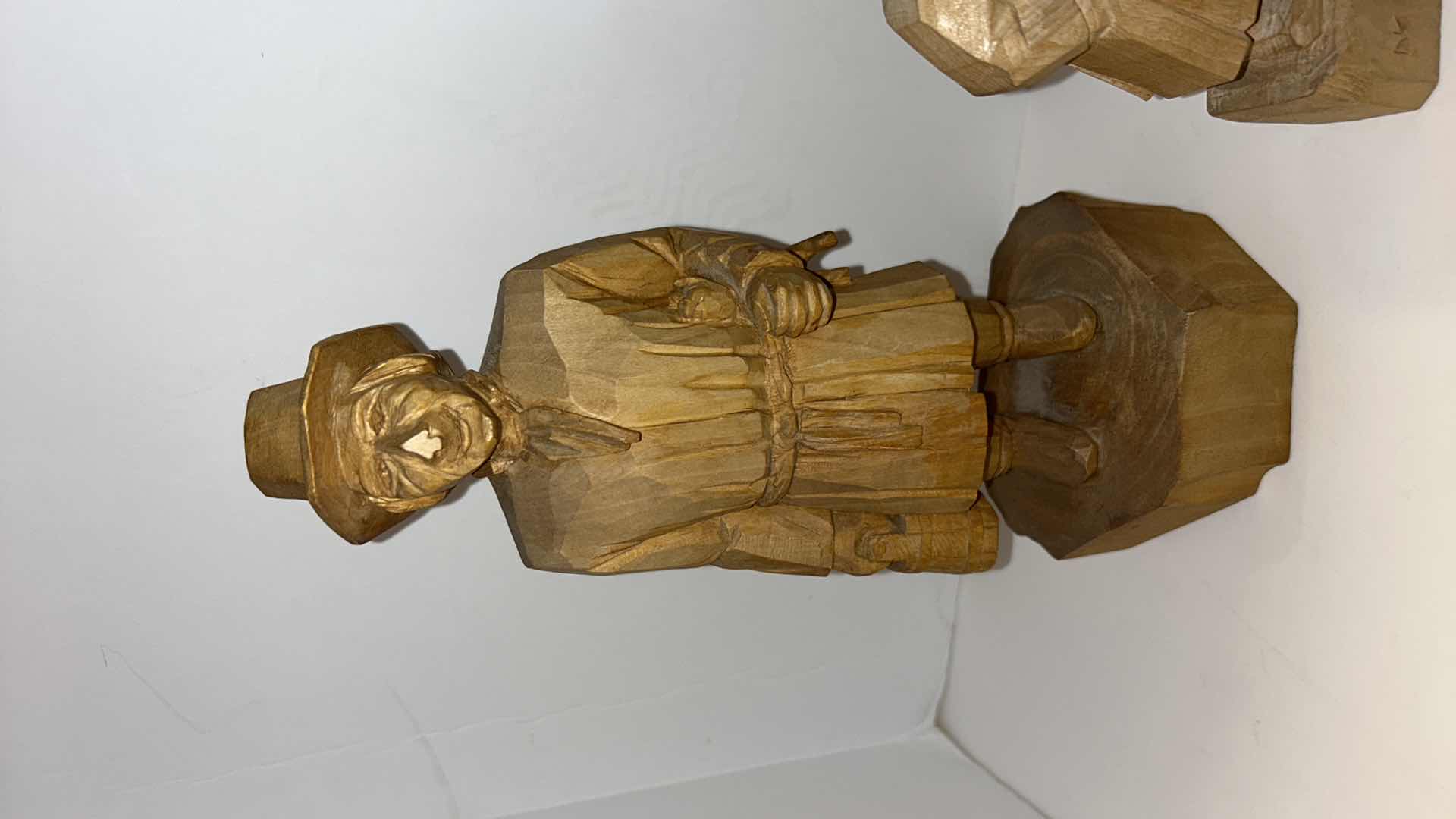 Photo 2 of 4 LATVIAN WOOD FOLK ART SCULPTURES