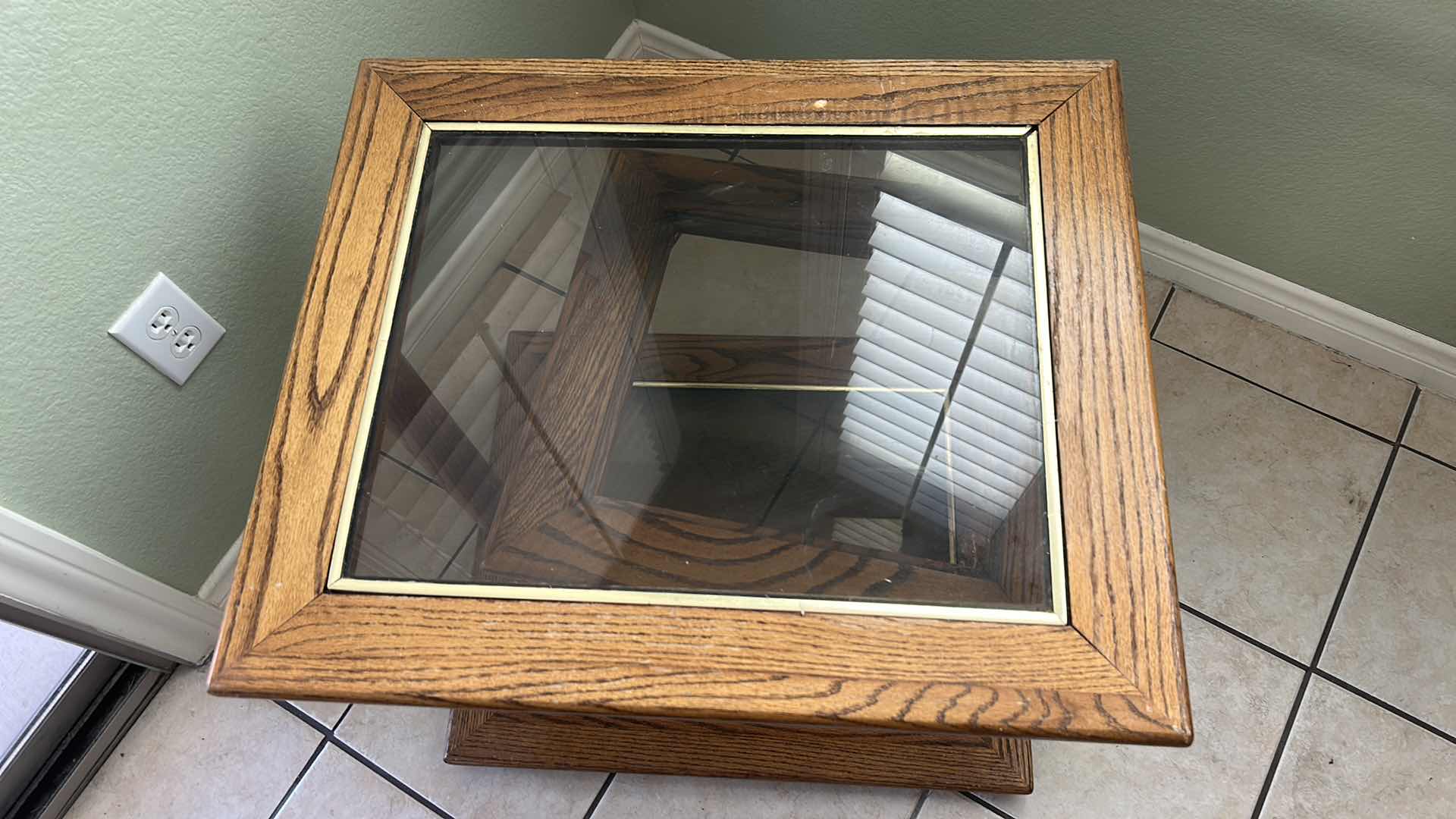 Photo 6 of WOOD AND SMOKED GLASS END TABLE