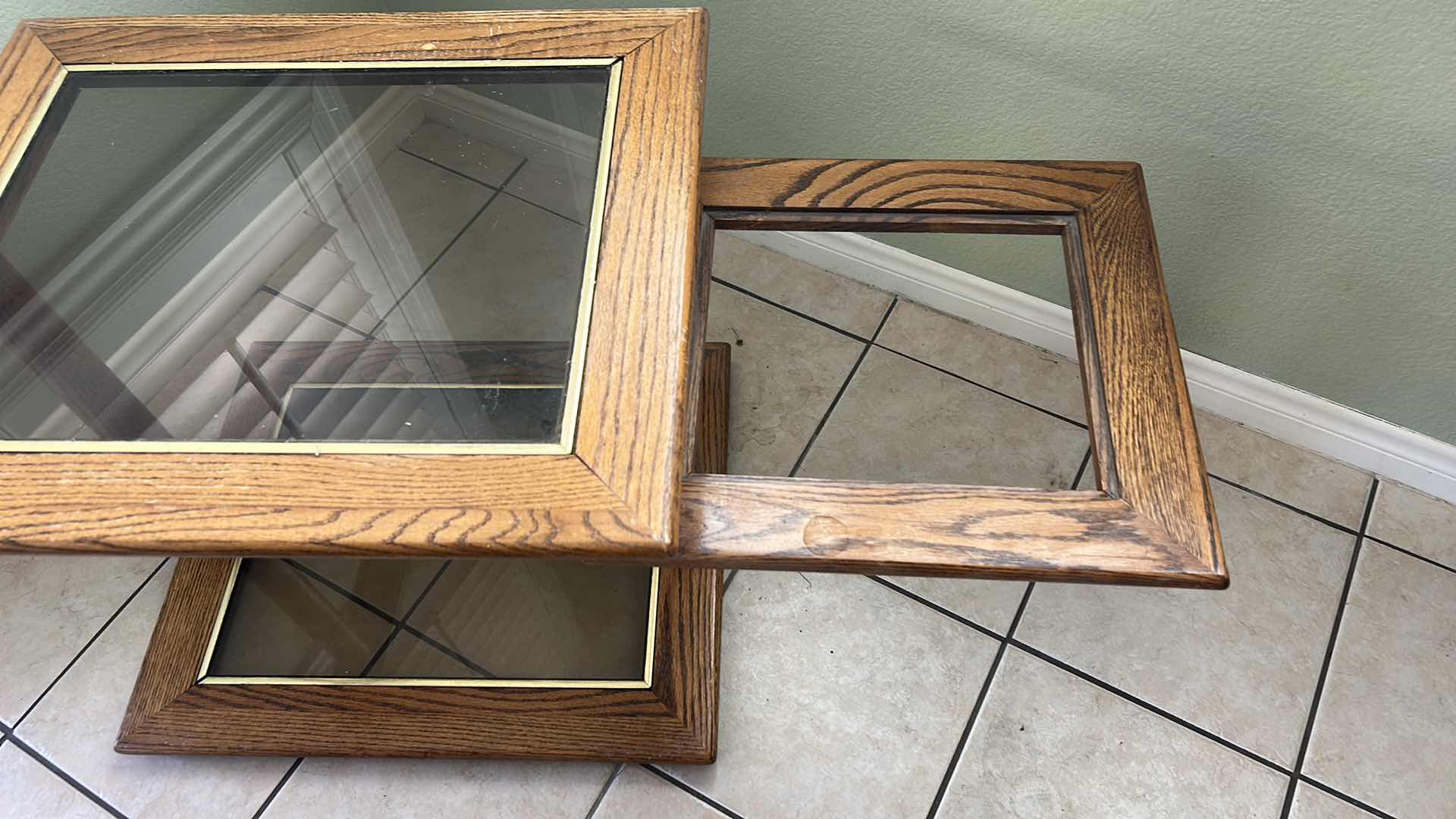 Photo 4 of WOOD AND SMOKED GLASS END TABLE