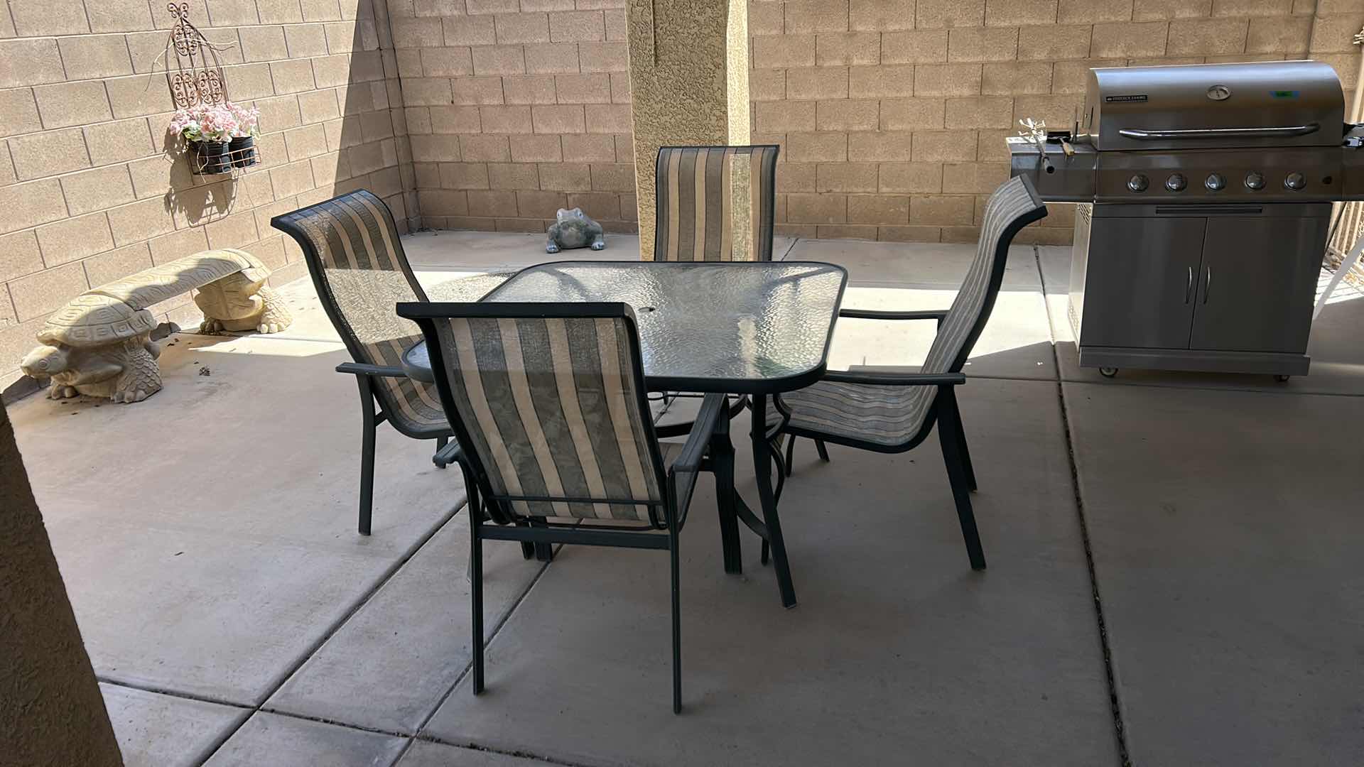 Photo 1 of PATIO TABLE AND 4 CHAIRS 45” x 45” x H28”