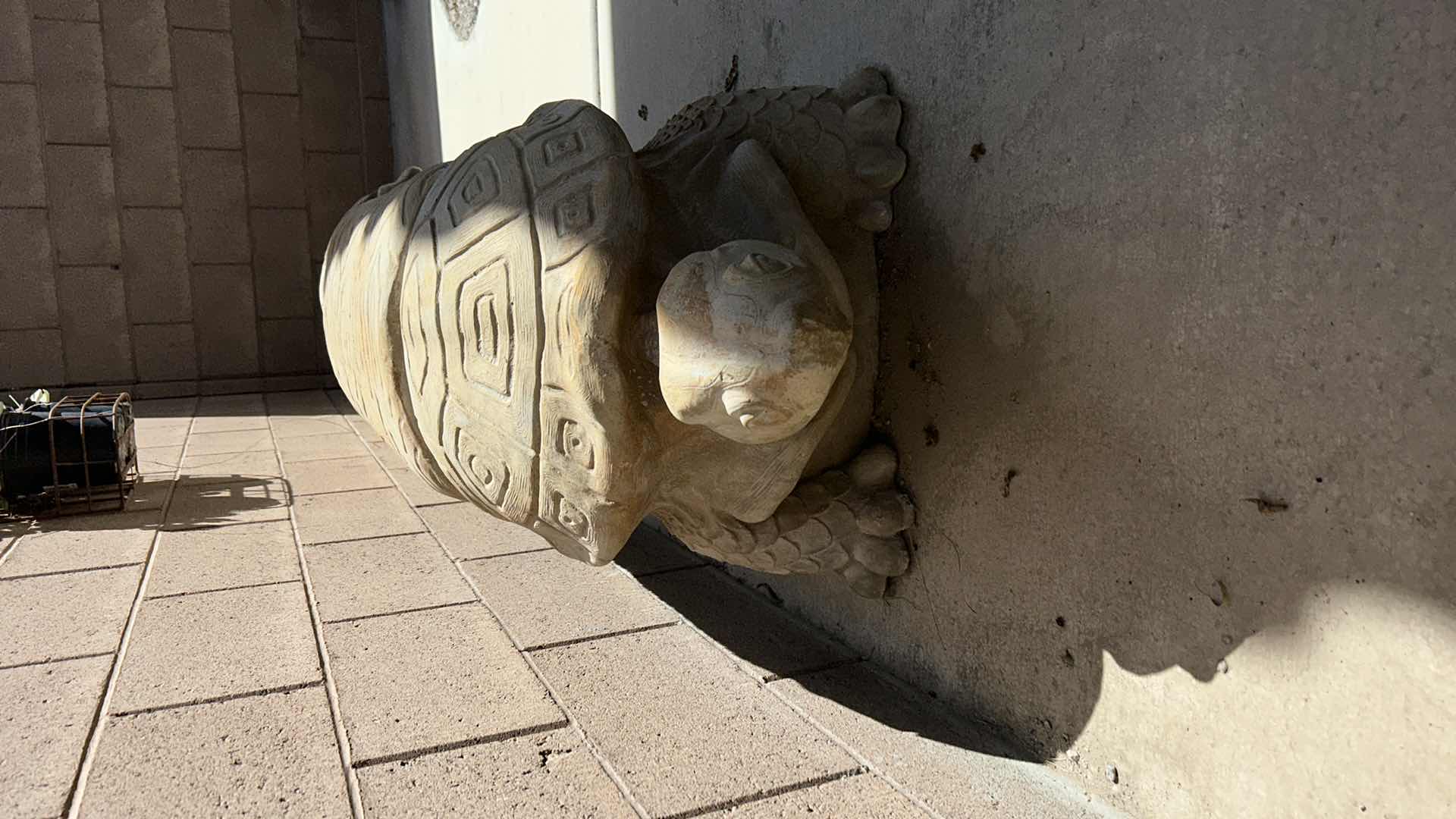 Photo 1 of VERY HEAVY CONCRETE TURTLE BENCH 5’ x 22” x H18”