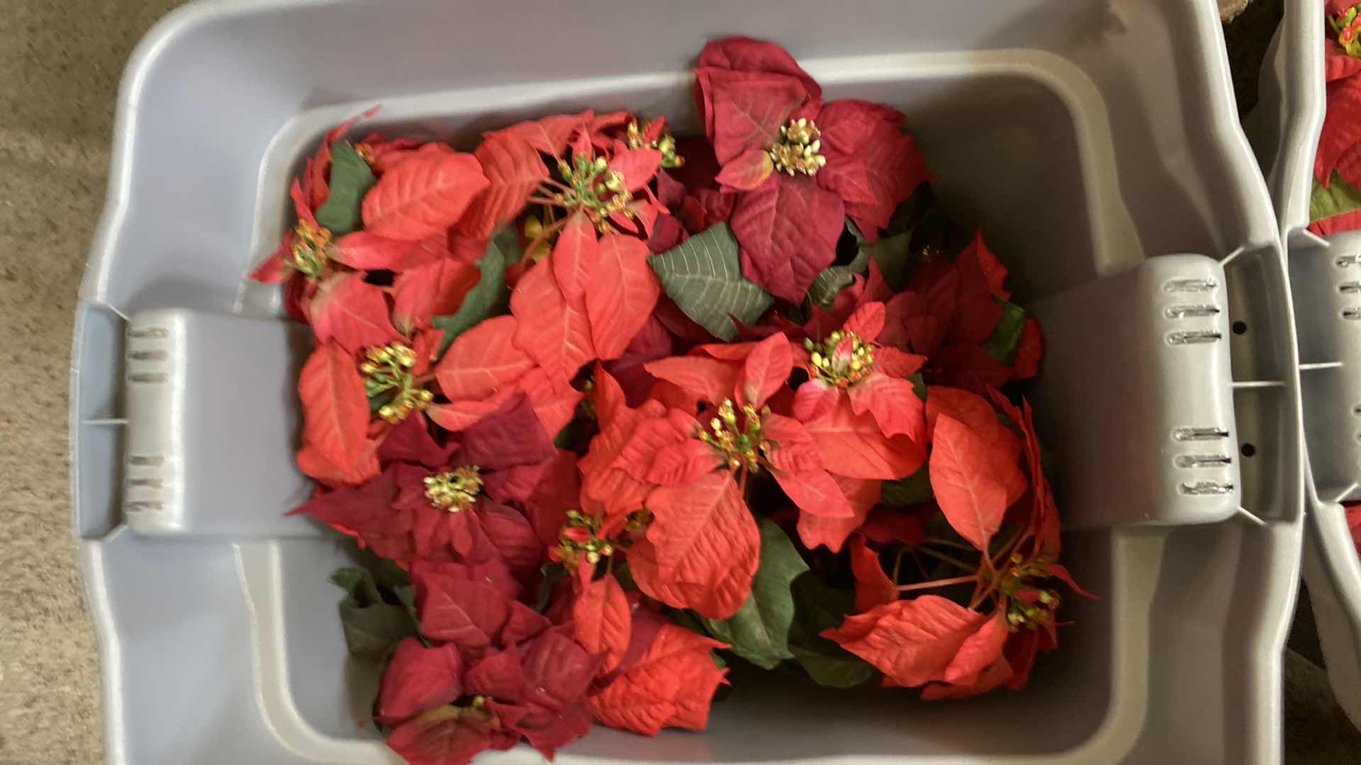 Photo 1 of 5 TOTES OF CHRISTMAS AND 4’ TREE