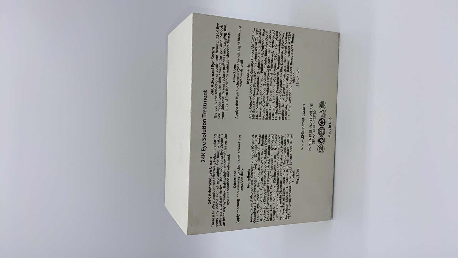 Photo 1 of NEW 24K EYE SOLUTION TREATMENT SERUM & CREAM - DRAMATICALLY REDUCES SIGNS OF AGING