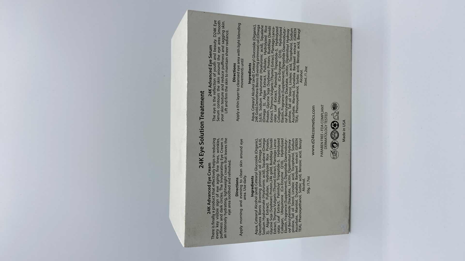 Photo 1 of NEW 24K EYE SOLUTION TREATMENT SERUM & CREAM - DRAMATICALLY REDUCES SIGNS OF AGING