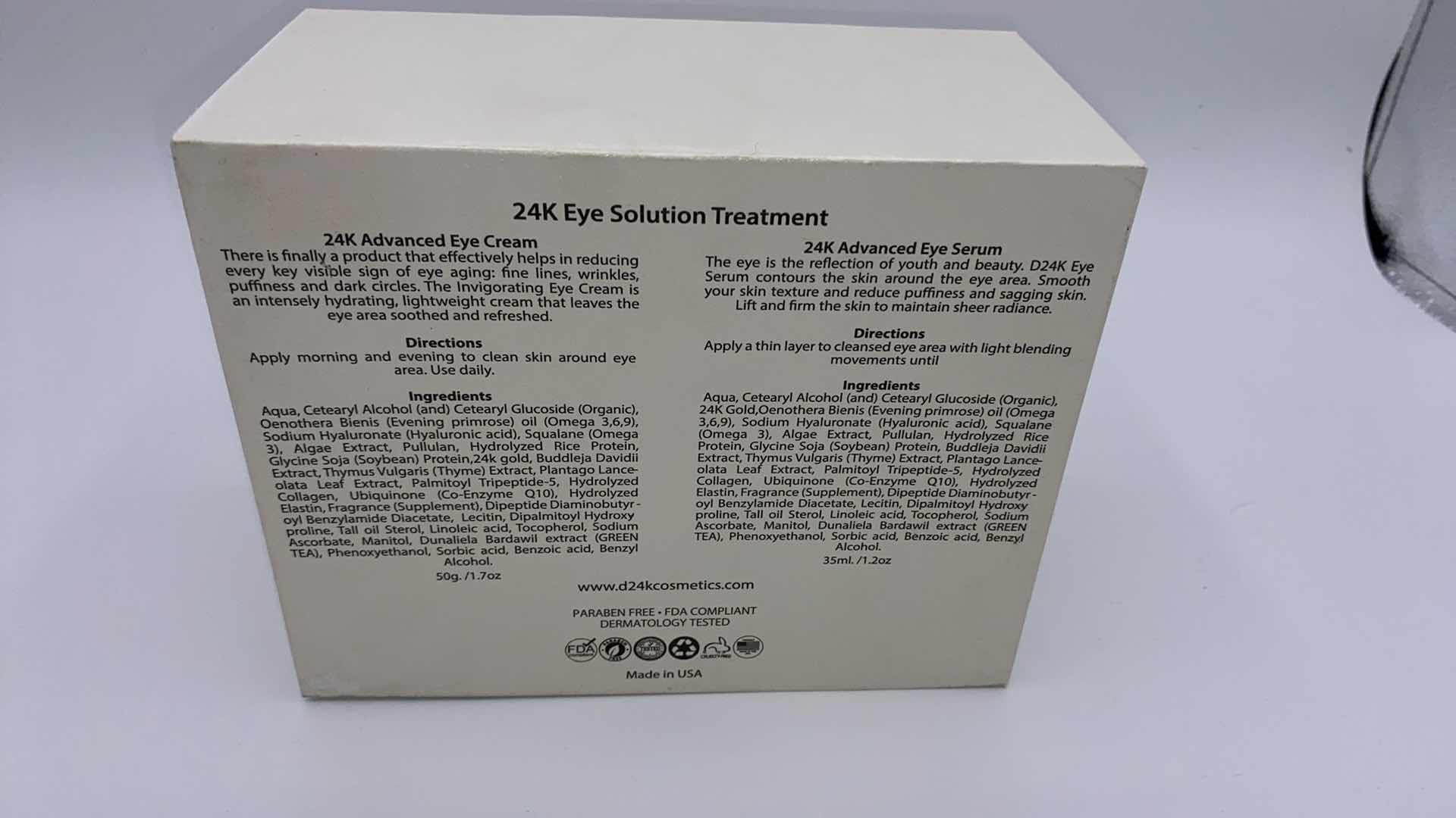 Photo 1 of NEW 24K EYE SOLUTION TREATMENT SERUM & CREAM - DRAMATICALLY REDUCES SIGNS OF AGING