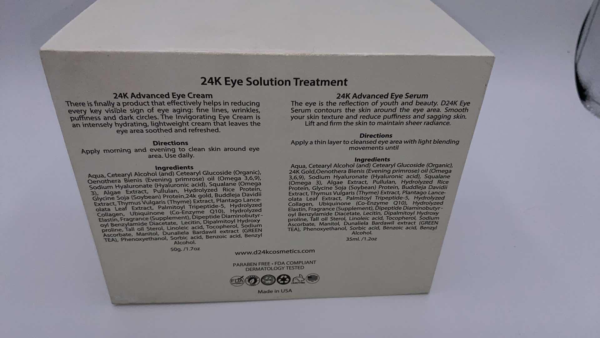 Photo 1 of NEW 24K EYE SOLUTION TREATMENT SERUM & CREAM - DRAMATICALLY REDUCES SIGNS OF AGING