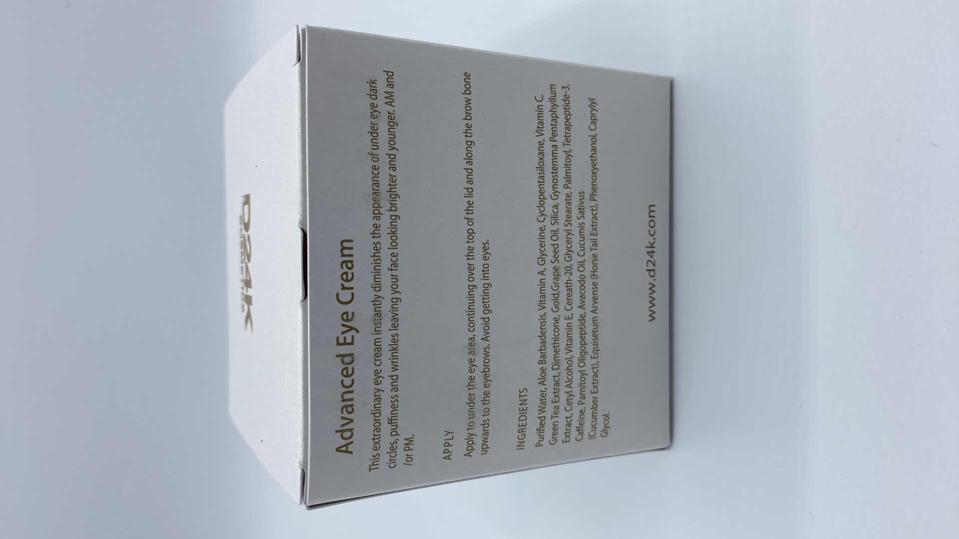 Photo 1 of NEW D24K ADVANCED EYE CREAM - SLOWS DEPLETION OF COLLAGEN AND STIMULATES CELL GROWTH FOR PLUMP LIFTED HYDRATED SKIN