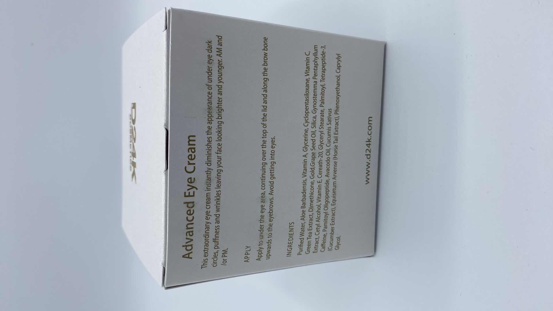 Photo 1 of NEW D24K ADVANCED EYE CREAM - SLOWS DEPLETION OF COLLAGEN AND STIMULATES CELL GROWTH FOR PLUMP LIFTED HYDRATED SKIN